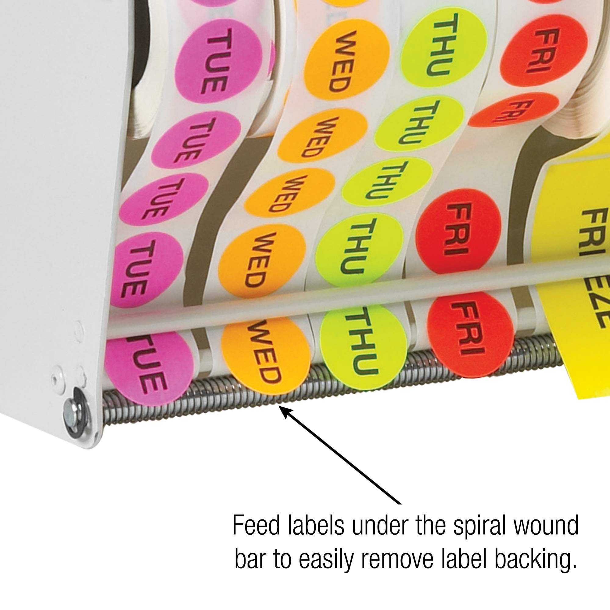 Aviditi 3 Inch Wall Mount Label Dispenser - Easy Peel & Apply for Retail, Warehouse & Office Organization