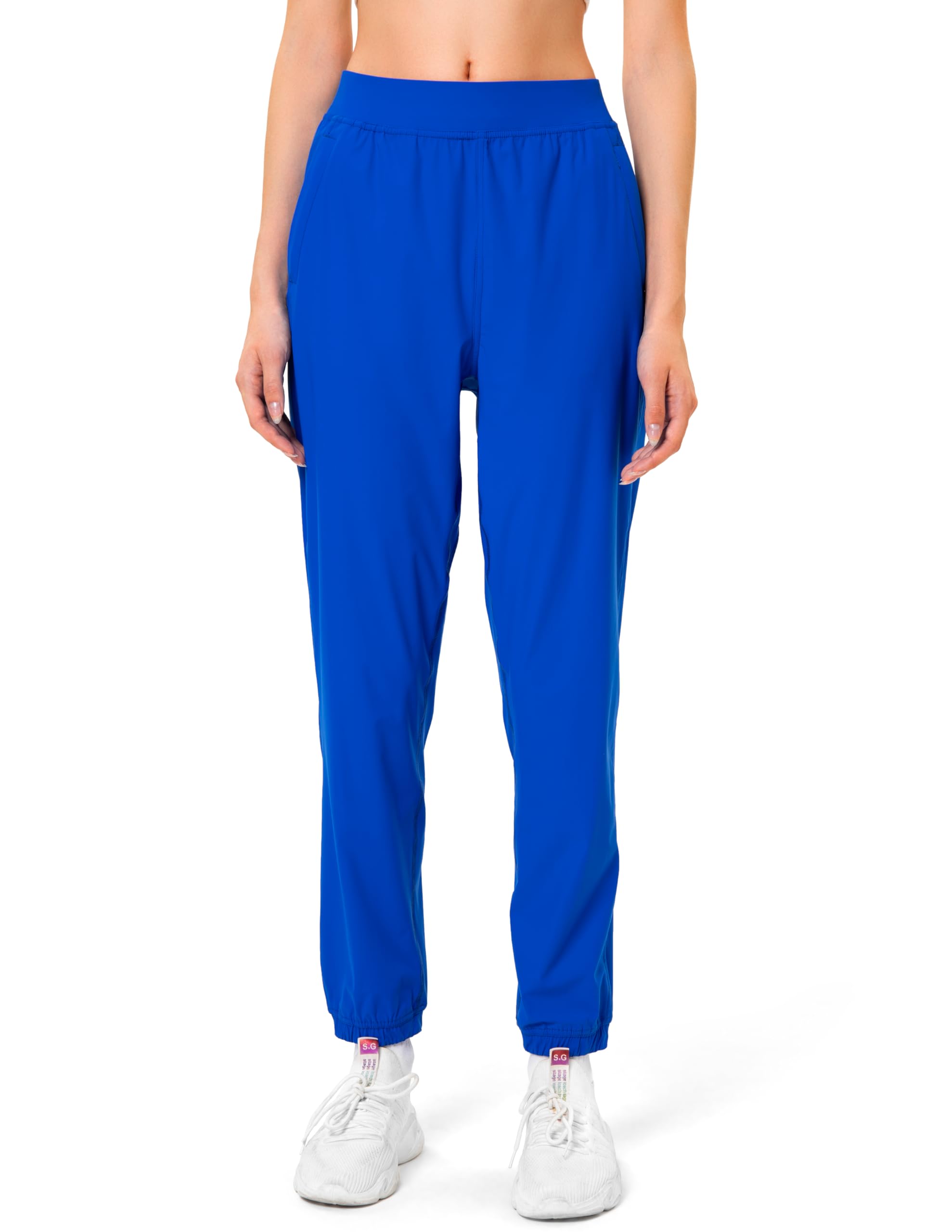 YUNOGA Women's Lightweight Joggers with Pockets - Athletic Workout Yoga Running Pants for Women - Perfect for Gym, Lounge & Outdoor Activities