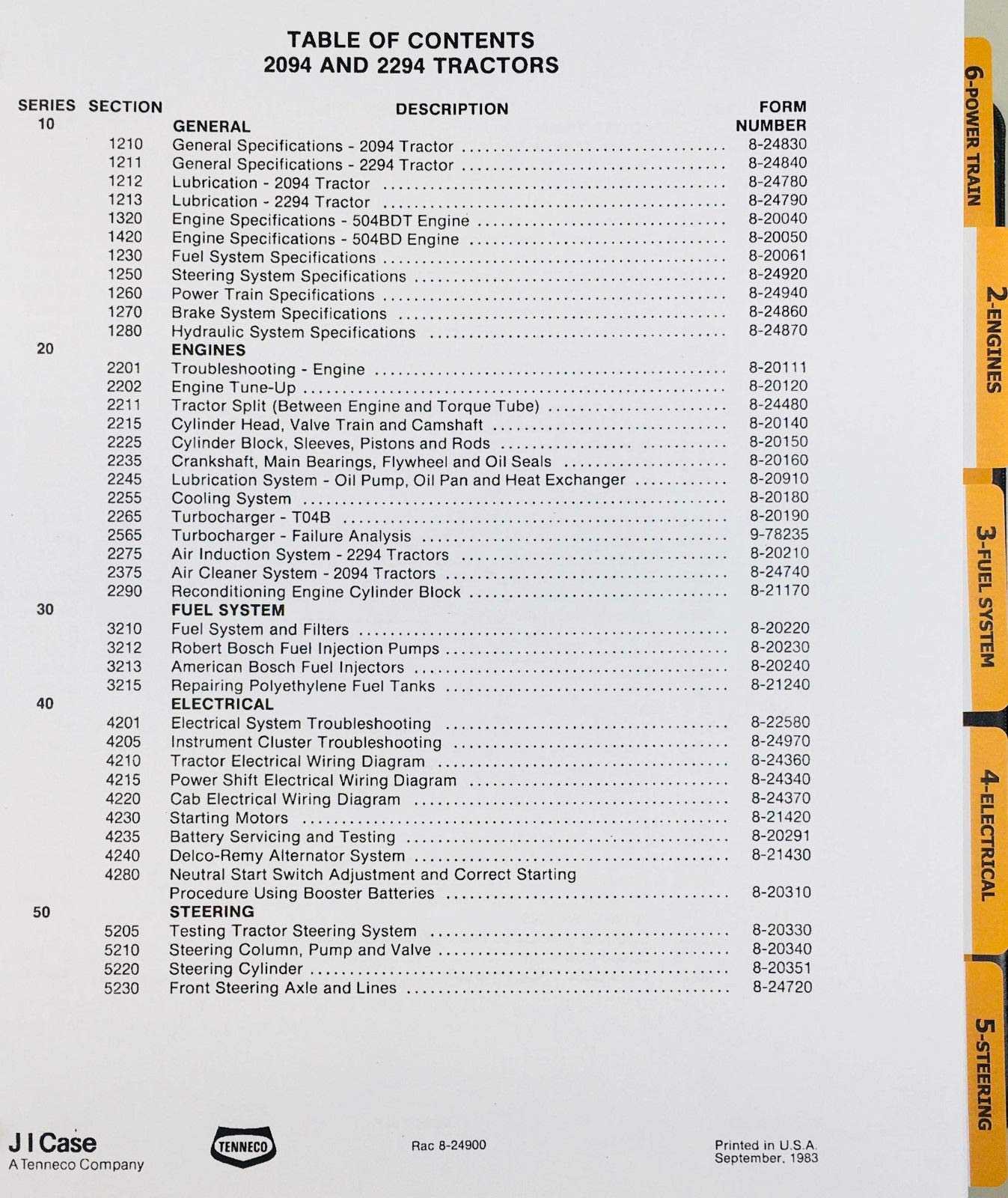 John Deere Case 2094 2294 Tractor Service Manual - Complete Technical Repair Guide & Overhaul Instructions for DIY Mechanics & Farming Equipment Maintenance