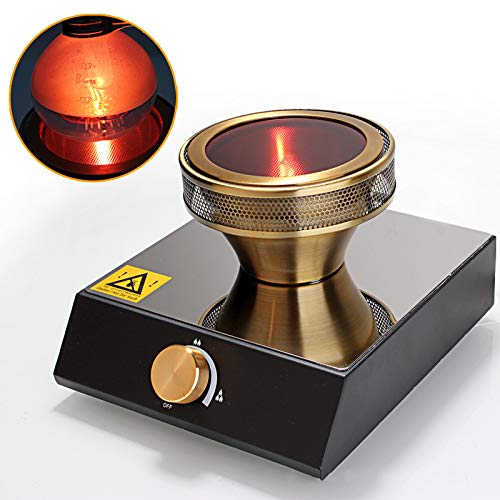 YuchenTech 110V Halogen Beam Heater Burner for Siphon Coffee Maker - Professional Coffee Heating Stove with Adjustable Temperature for Home & Cafe Use