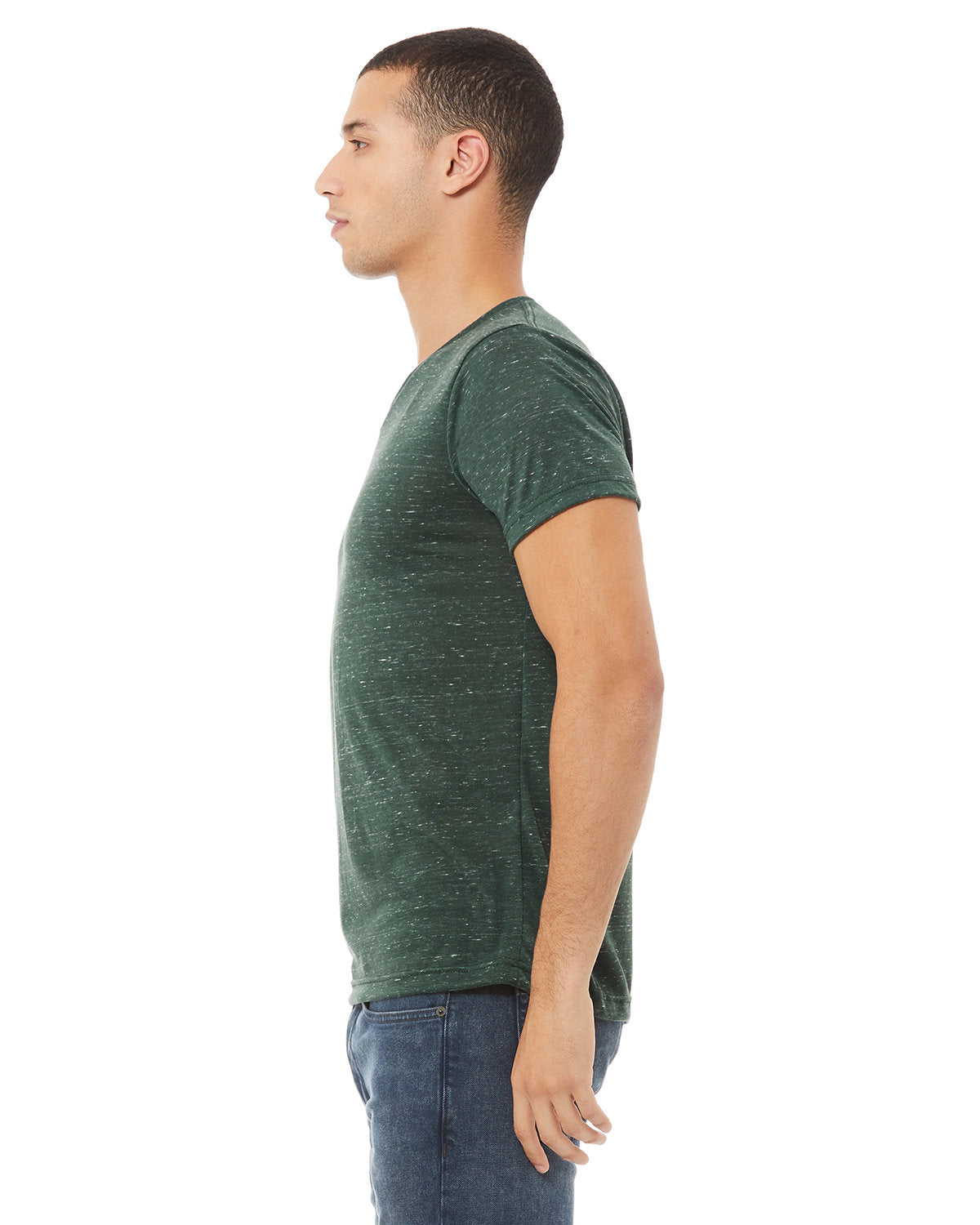 Bella + Canvas 3655C Unisex Soft Textured Jersey V-Neck T-Shirt - Comfortable Casual Wear for Men & Women - Perfect for Everyday Outfits, Gym, and Lounge