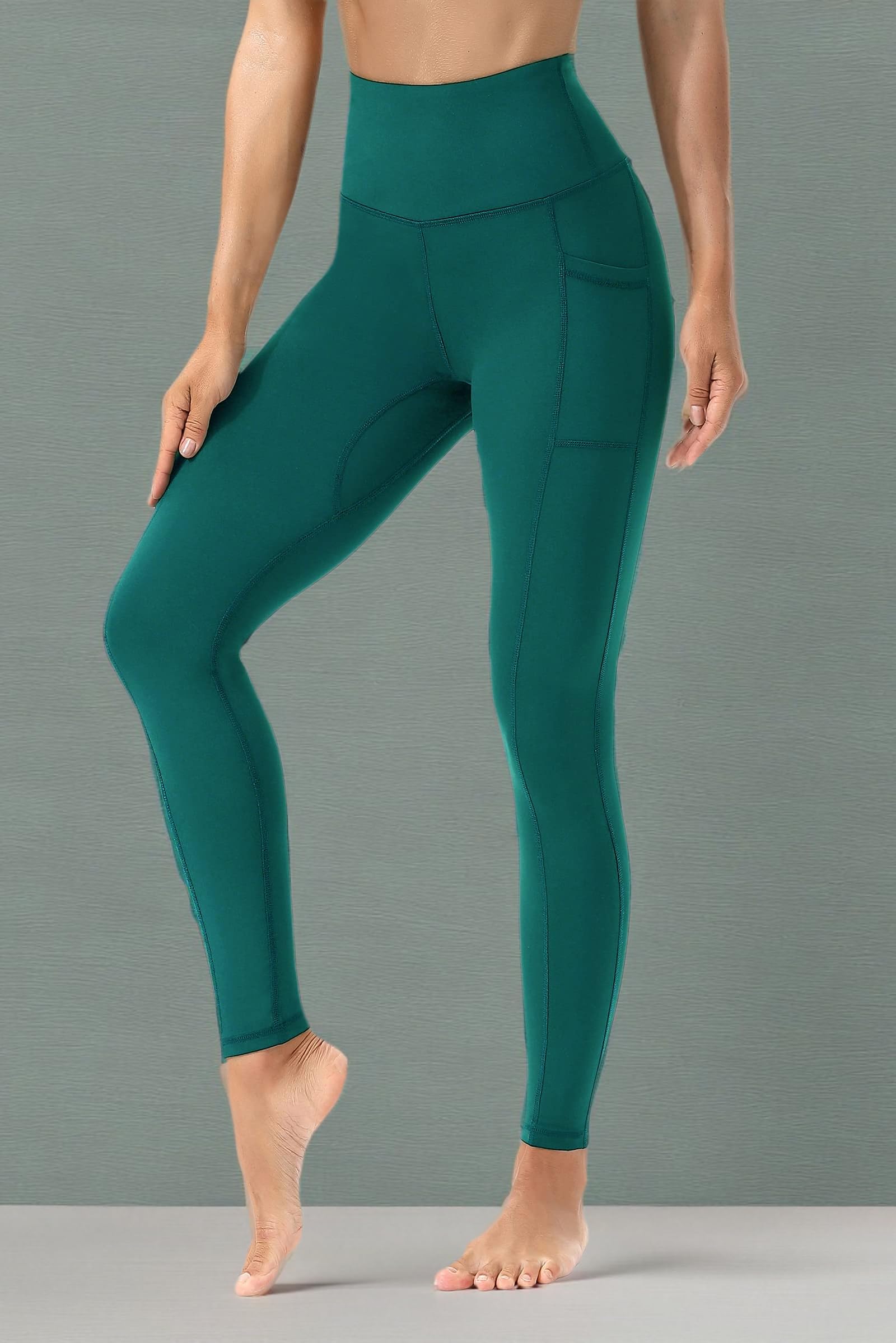 TYUIO High Waist Yoga Pants for Women - Stretchy Workout Leggings with Pockets - Perfect for Running, Gym & Lounge Wear