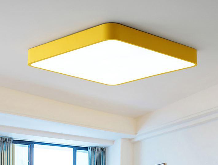 Ultra Thin LED Ceiling Light - Modern Square & Rectangle Design for Living Room, Bedroom & Kitchen Lighting