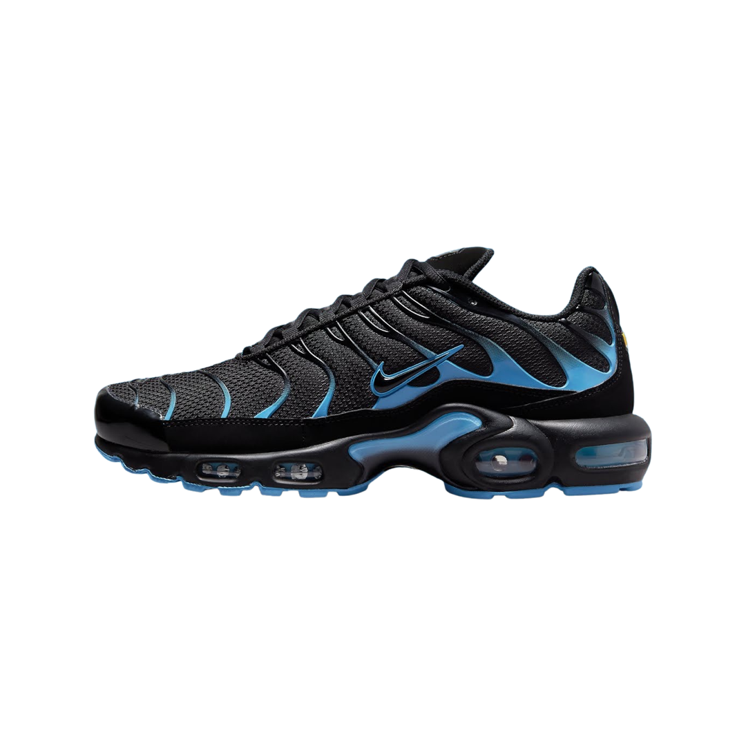 Nike Air Max Plus Running Shoes - Black & University Blue - Men's Athletic Sneakers for Running, Gym & Casual Wear
