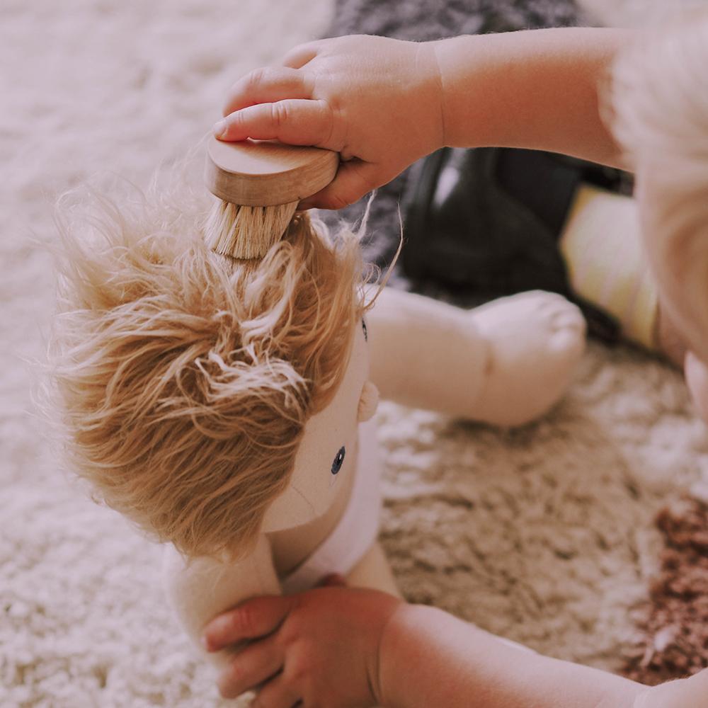 Dinkum Dolls Hair Brush Set - Soft Bristle Detangling Brush for Kids & Adults - Perfect for Gentle Styling, Detangling, and Daily Hair Care at Home or On the Go