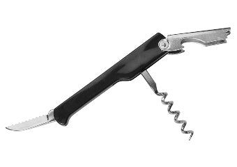 Premium Waiter's Corkscrew - Professional Wine Bottle Opener, Easy to Use, Durable & Stylish Black Design (NRE #009273) - Perfect for Restaurants, Bars, and Home Wine Enthusiasts