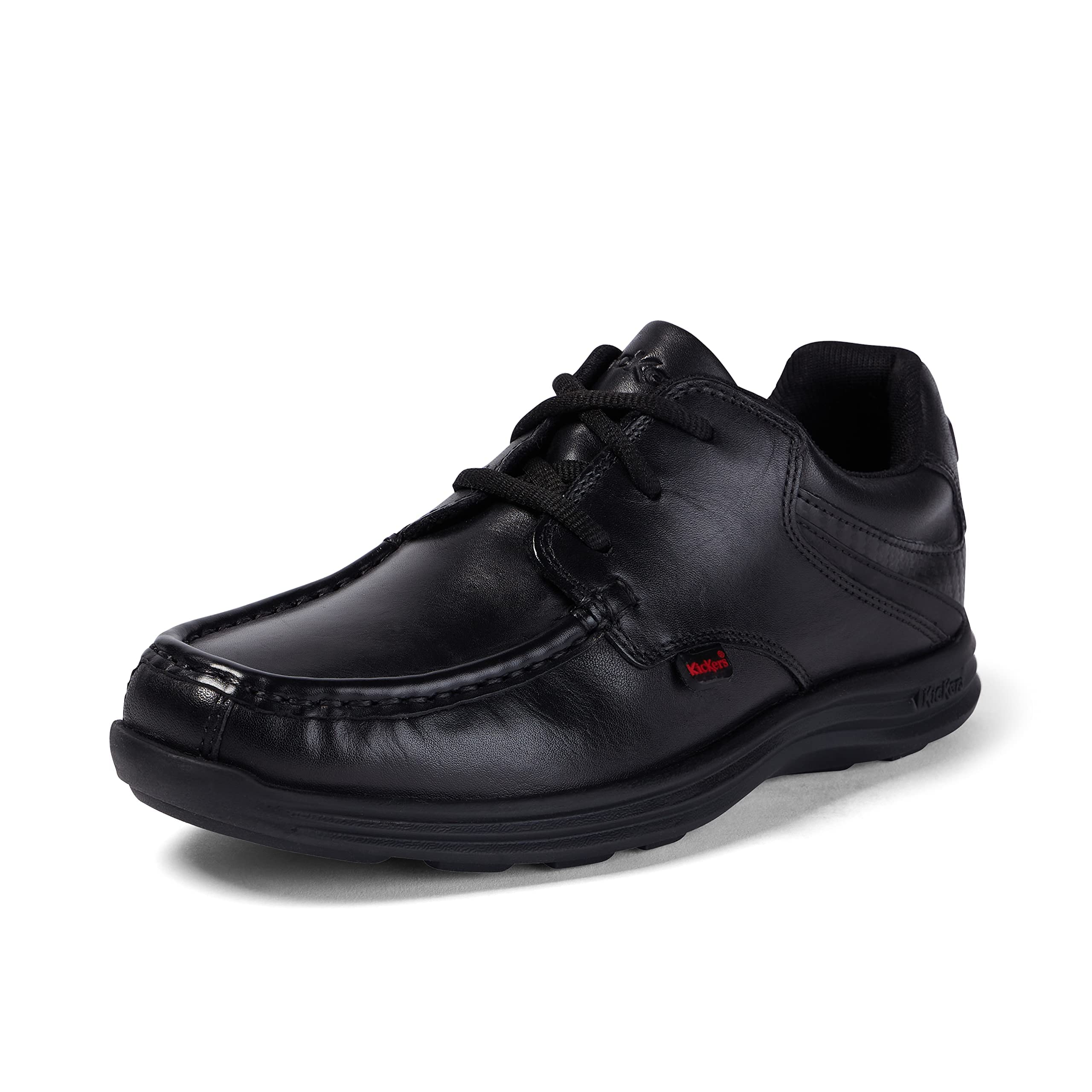 Kickers Reasan Lace-Up School Shoes for Boys - Comfortable & Durable Kids' Dress Shoes for Classroom, Playground & Everyday Wear