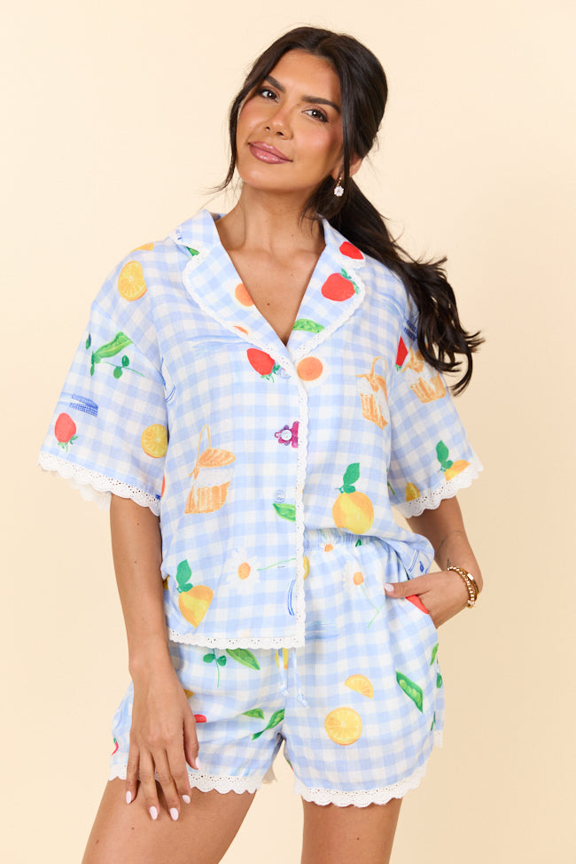 Dark Blue Pajama Set for Women - Soft & Comfortable Sleepwear - Perfect for Nighttime Relaxation, Lounging, and Cozy Evenings at Home