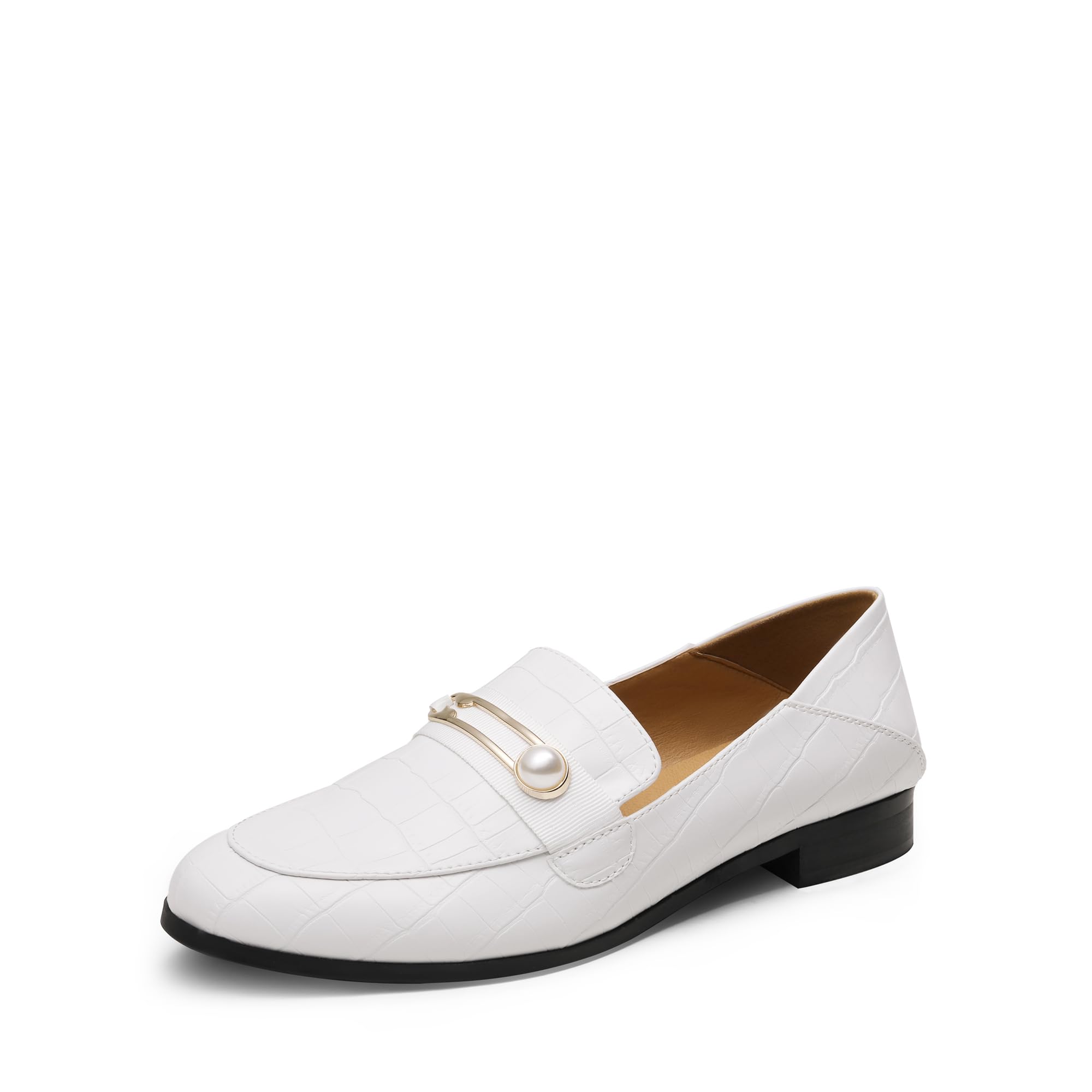 DREAM PAIRS Women's Slip-On Loafers - Comfortable Round Toe Casual & Dressy Flats for Work, Office & Everyday Wear | Fashionable & Versatile Shoes for Women