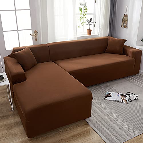 Universal Elastic Sofa Cover Slipcover - Anti-Slip Stretchable Couch Cover for L-Shaped & 3-Seater Sofas (190-230cm) - Soft Furniture Protector for Living Room, Home Decor | Perfect for Pets, Kids & Daily Use