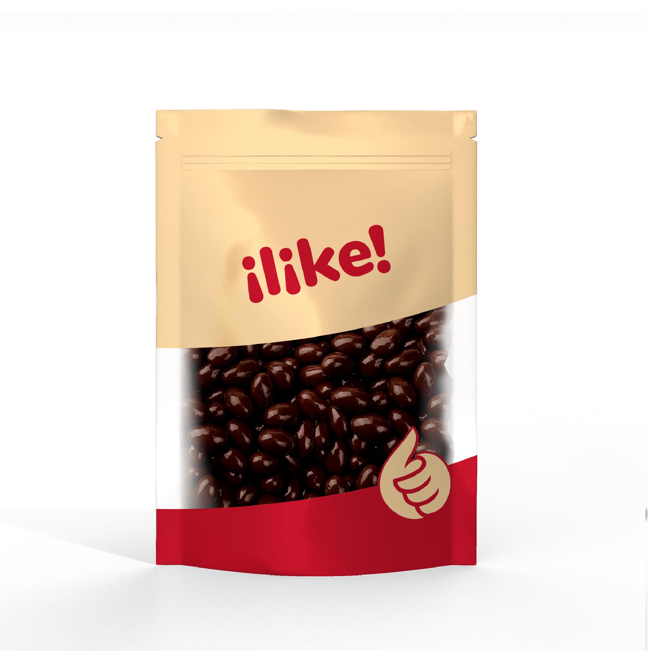 Premium Dark Chocolate Covered Almonds - 2lb Bulk Bag | Healthy Snacks for Office, Parties & Gifting | Kosher, Vegan-Friendly Treats