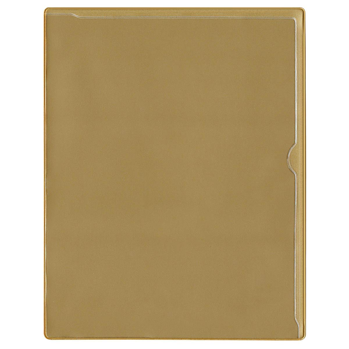 StoreSMART 50-Pack Heavy Duty Gold Plastic Paperwork Organizers with Clear Plastic Front - Perfect for Office Filing, Document Storage & Home Organization (PF8511PQGOLD-50)