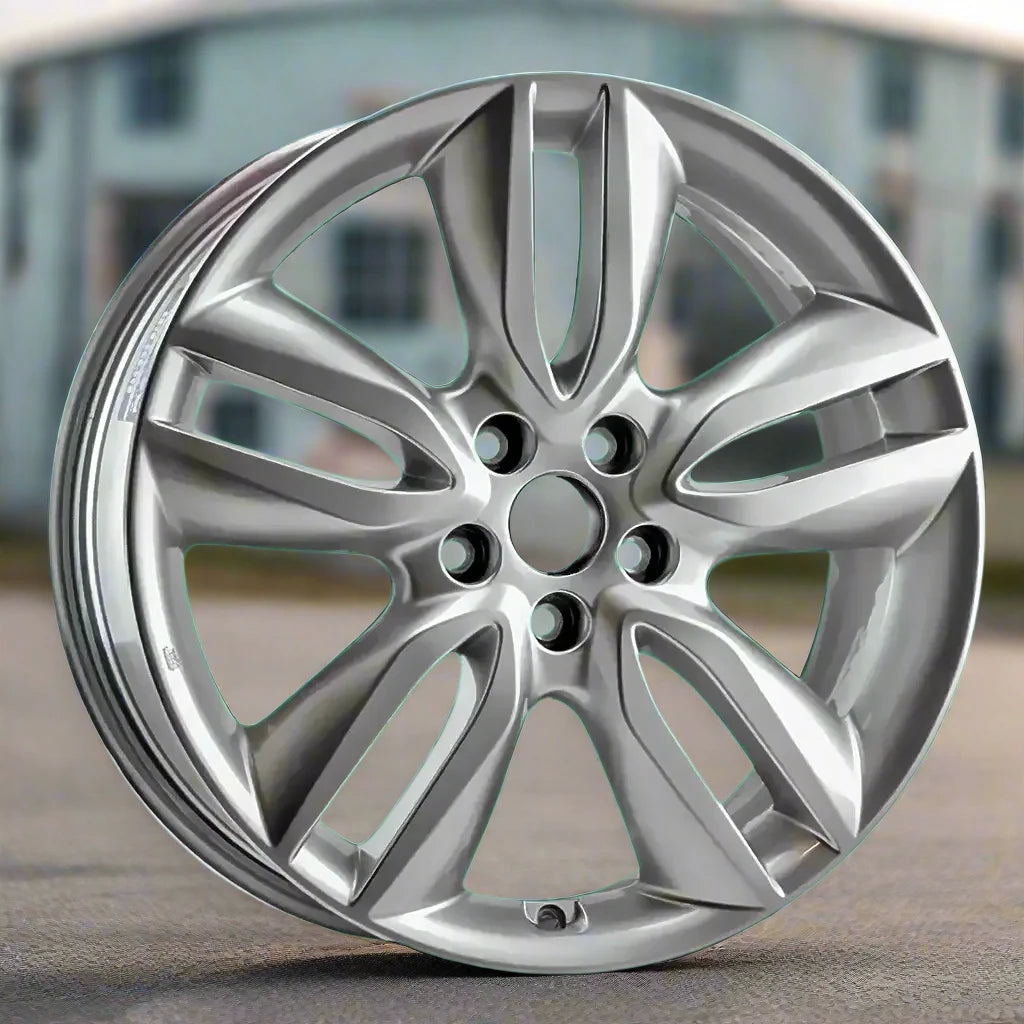 19 Inch Hyundai Santa Fe OEM Wheel Rim ALY070853 (2013-2016) - Silver 529104Z195 - Perfect Replacement for Damaged Wheels & Car Upgrades