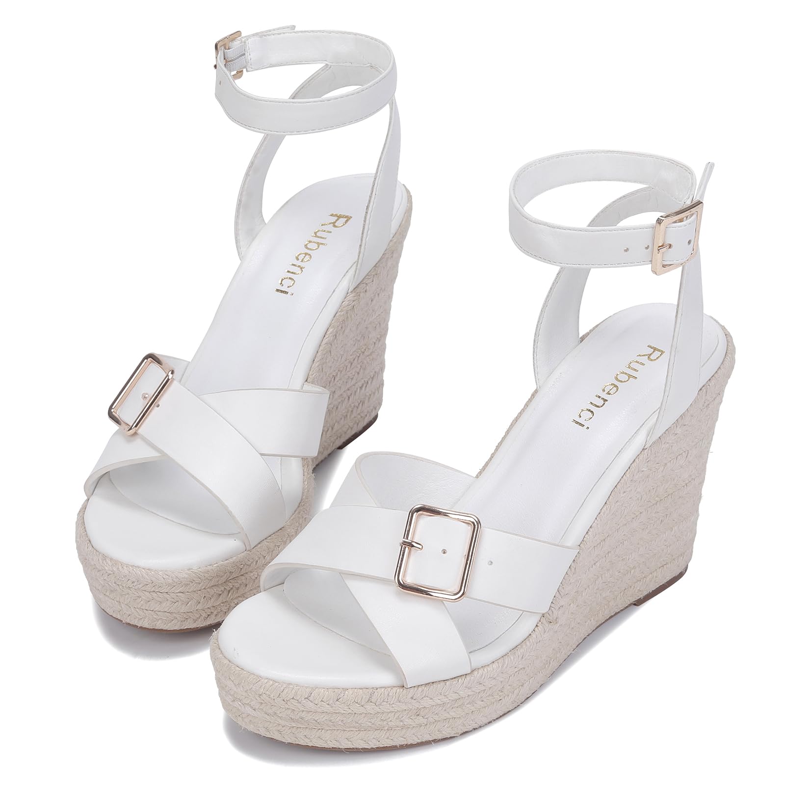 Women's Summer Wedge Sandals - Open Toe Platform Heels for Beach, Vacation & Casual Outfits