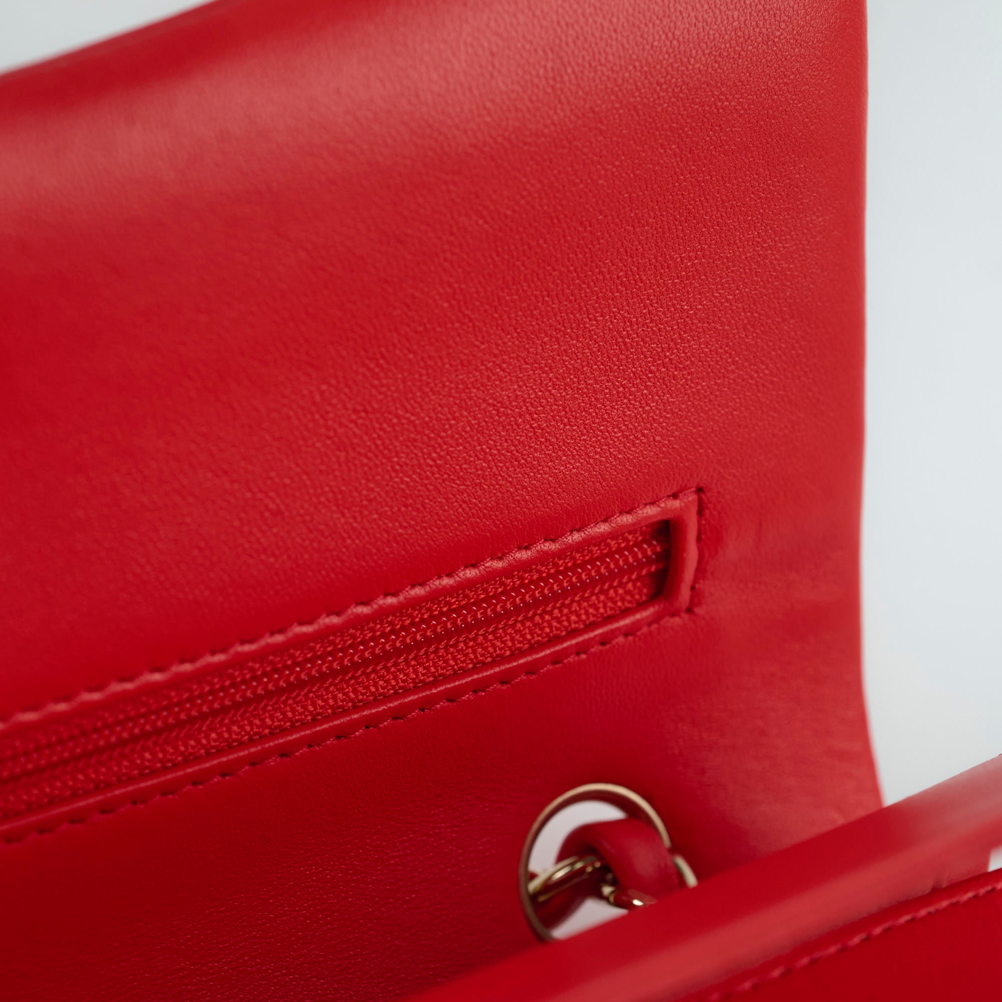Chanel Medium Classic Flap Bag in Red Lambskin Leather - Luxury Handbag for Women, Perfect for Parties, Dates & Special Occasions