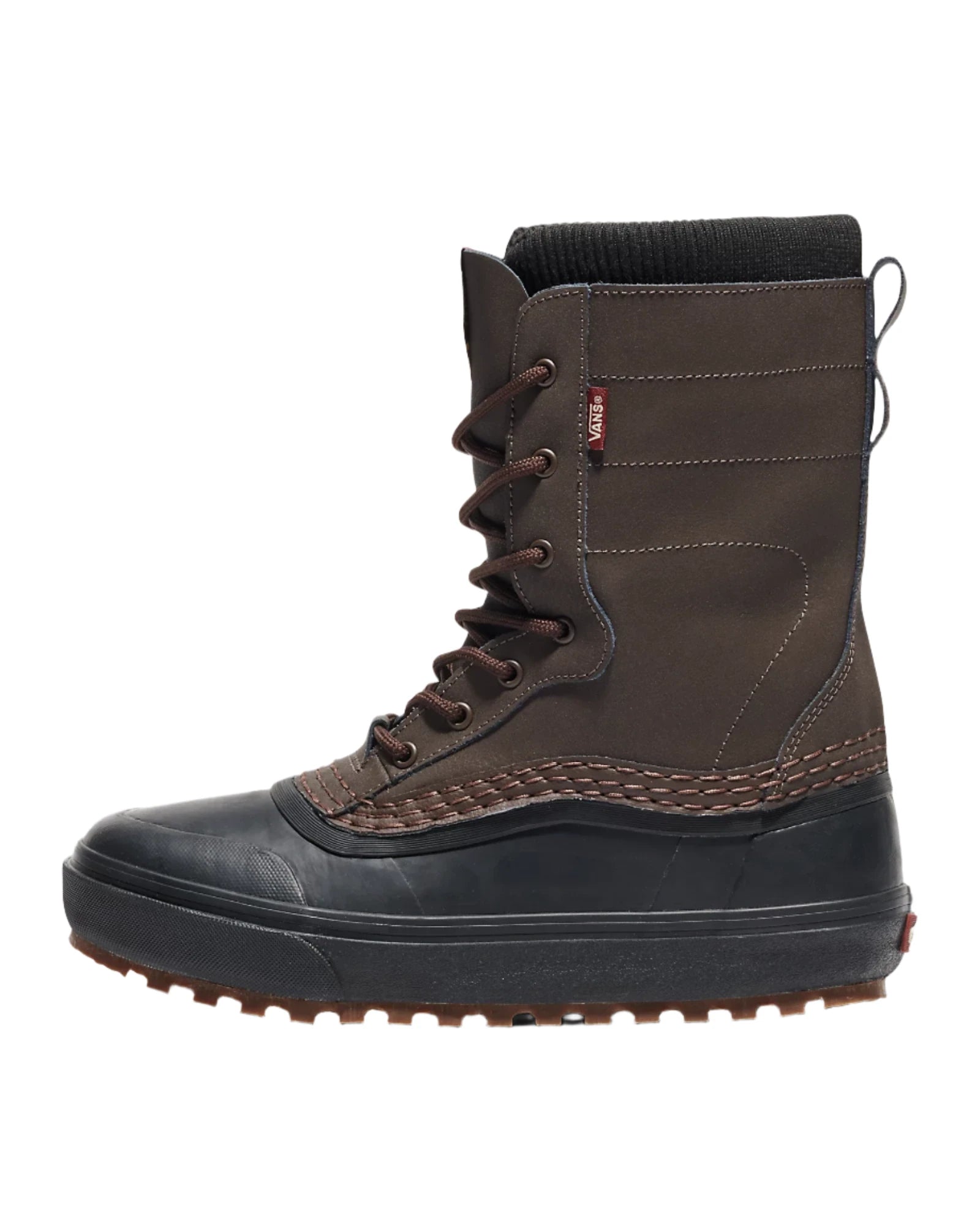 VANS Standard Zip Snow MTE Boot - Waterproof Winter Hiking Boots for Men & Women, Brown/Black - Perfect for Snowy Trails, Outdoor Adventures & Cold Weather Activities
