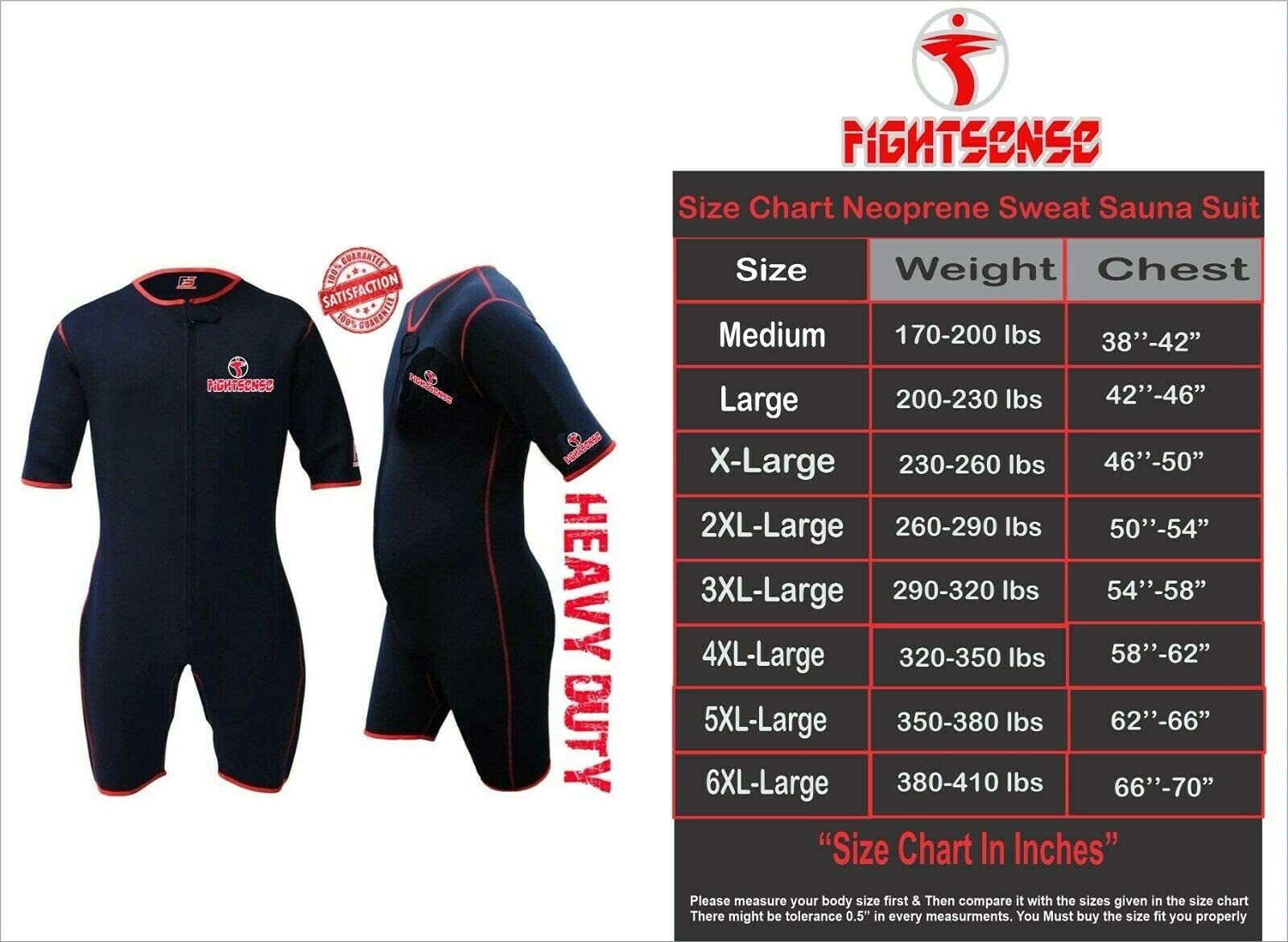 FIGHTSENSE Neoprene Sauna Suit - Sweat Shirt for Weight Loss, MMA Training & Gym Workouts | Men's & Women's Slimming Fitness Apparel for Intense Exercise & Fat Burning