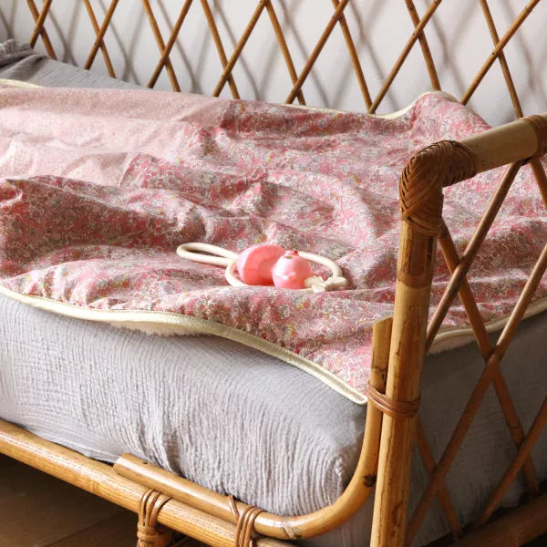 Barnabe Loves Coffee Baby Blanket Alba 73x90cm - Soft & Cozy Nursery Blanket for Newborns, Infants & Toddlers - Perfect for Cuddling, Swaddling & Stroller Use