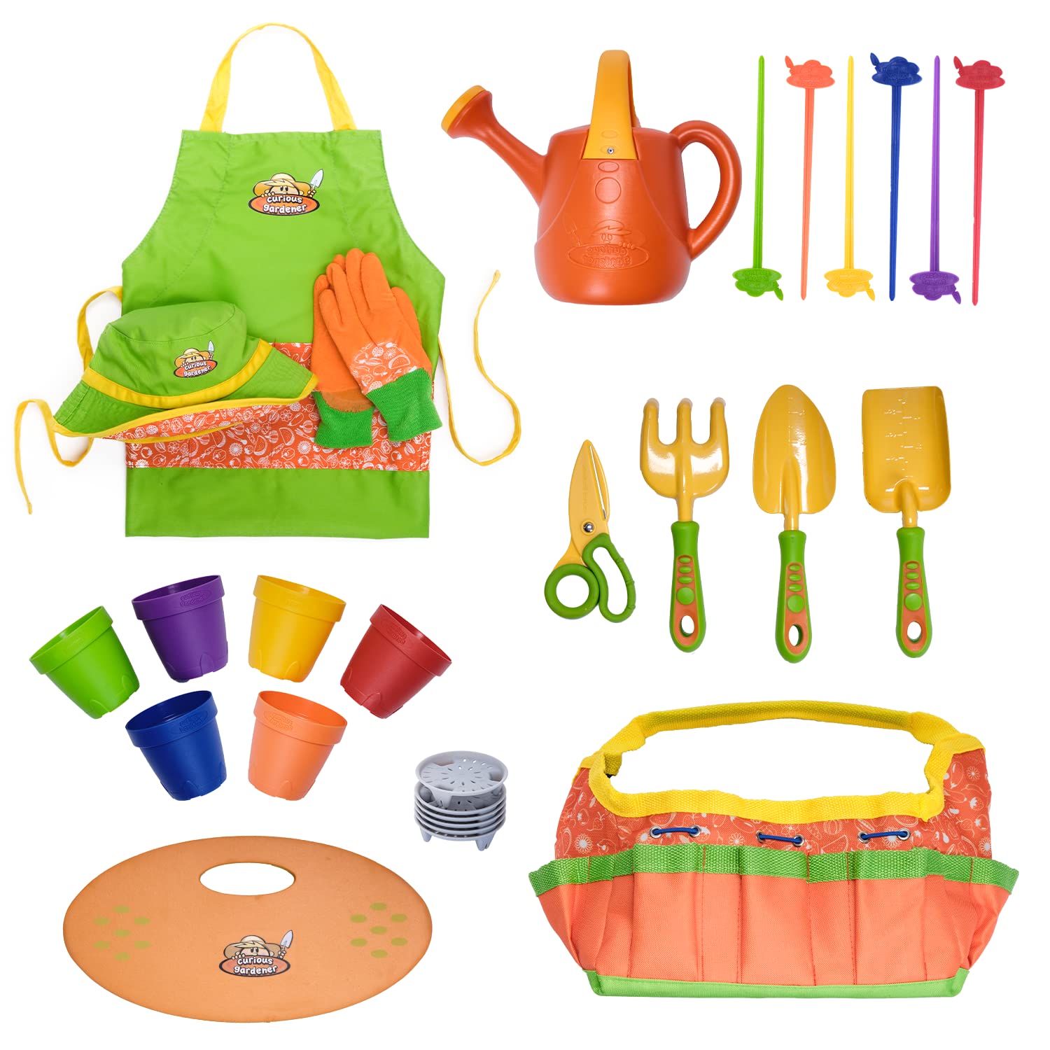 Curious Gardener 30-Piece Gardening Tool Set - Complete Starter Kit for Planting, Weeding & Pruning - Perfect for Home Gardeners, Beginners & Outdoor Enthusiasts