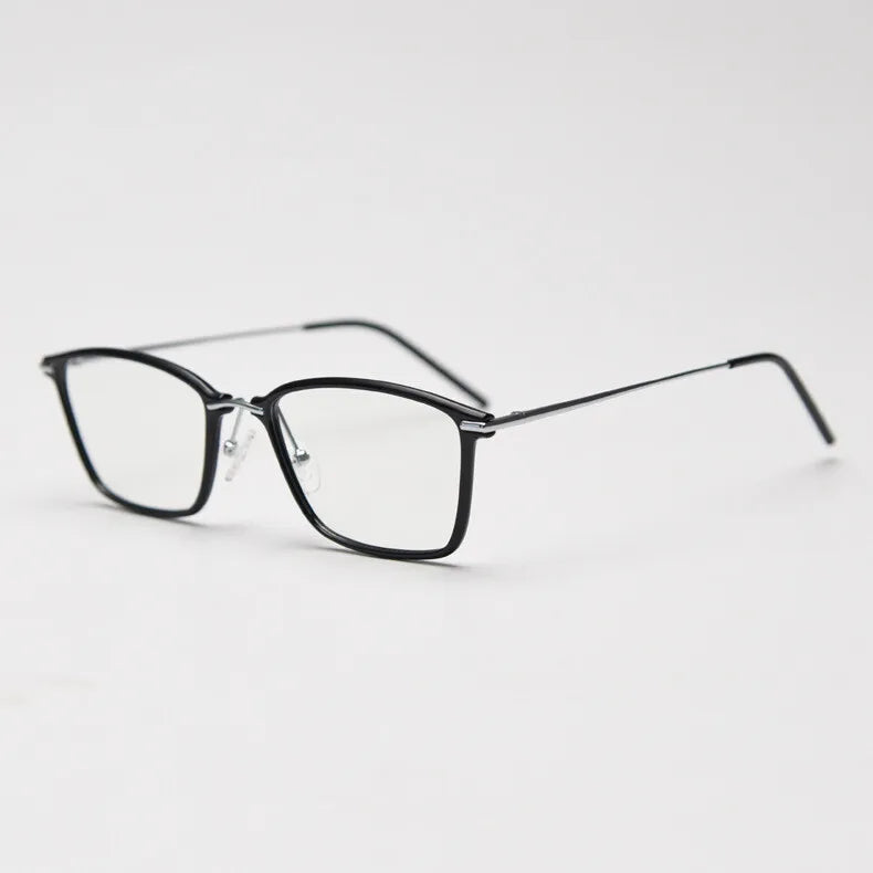 CCspace Women's Full Rim Small Square TR90 Titanium Eyeglasses Frame - Lightweight & Durable for Work, Reading & Daily Use (Model 301814)