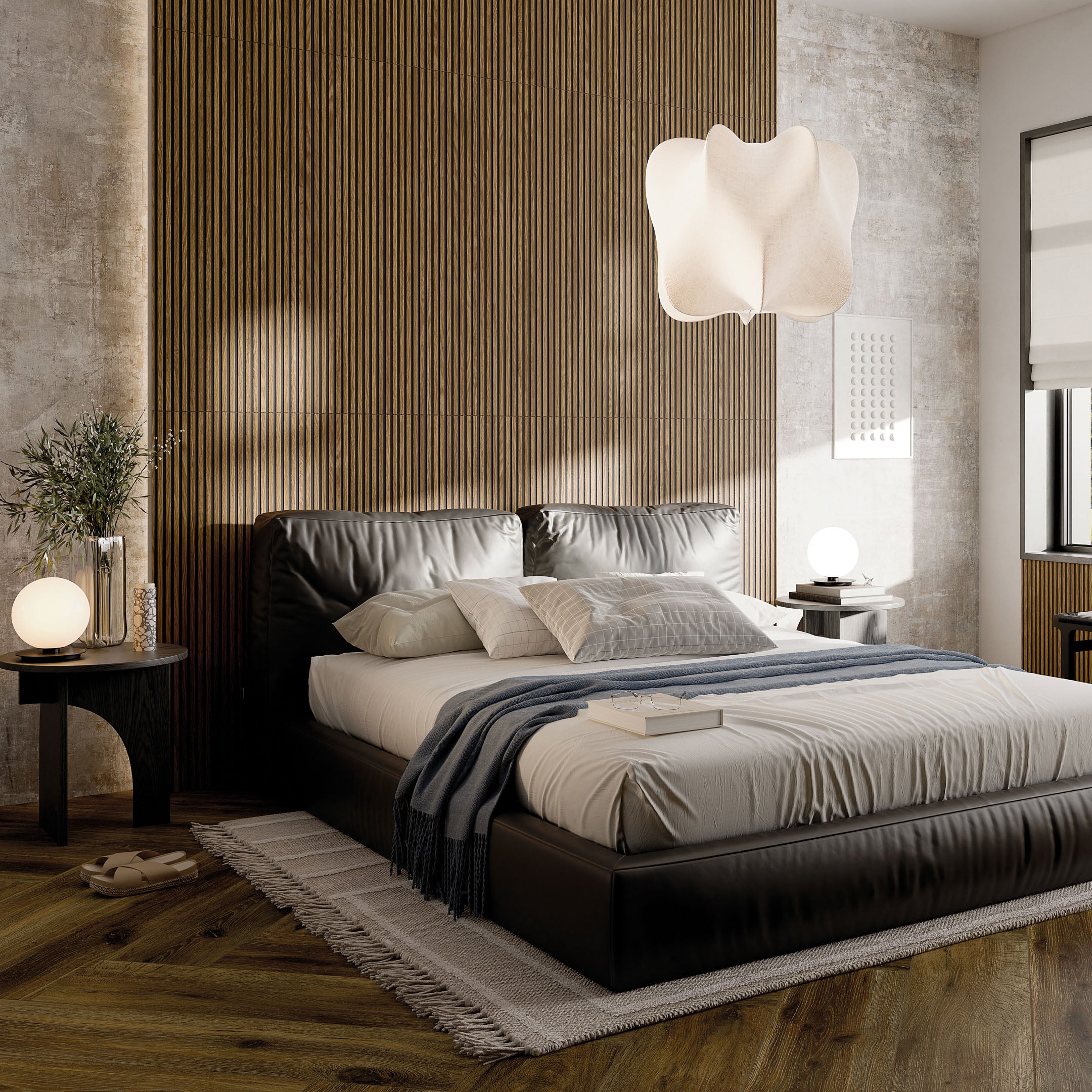 Canne Wood Slat Fluted Porcelain Tile - Rustic Wood-Look Flooring for Living Room, Kitchen & Bathroom