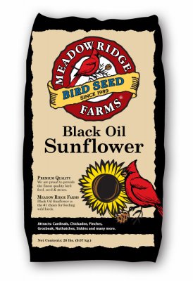 Premium 20-Lb Black Oil Sunflower Bird Seeds - High Energy Wild Bird Food for Cardinals, Finches & Woodpeckers - Bulk 100 Pack - Attract Birds to Your Backyard Feeder Year-Round