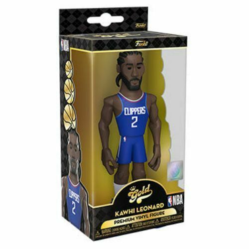 Kawhi Leonard Gold 5 Funko Pop NBA Los Angeles Clippers Collectible Figure - Perfect for Basketball Fans, Gift for Collectors, and Home Office Decor