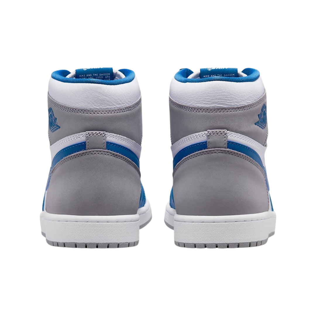 Air Jordan 1 Retro High OG True Blue White Cement Grey Sneakers - Men's Basketball Shoes for Streetwear & Casual Outfits