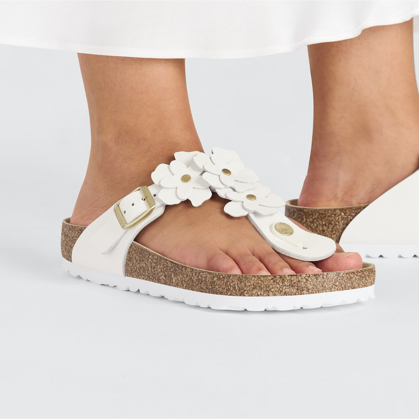 Birkenstock Women's Gizeh Flower Leather Sandals - Comfortable & Stylish Summer Footwear for Beach, Pool & Casual Outings