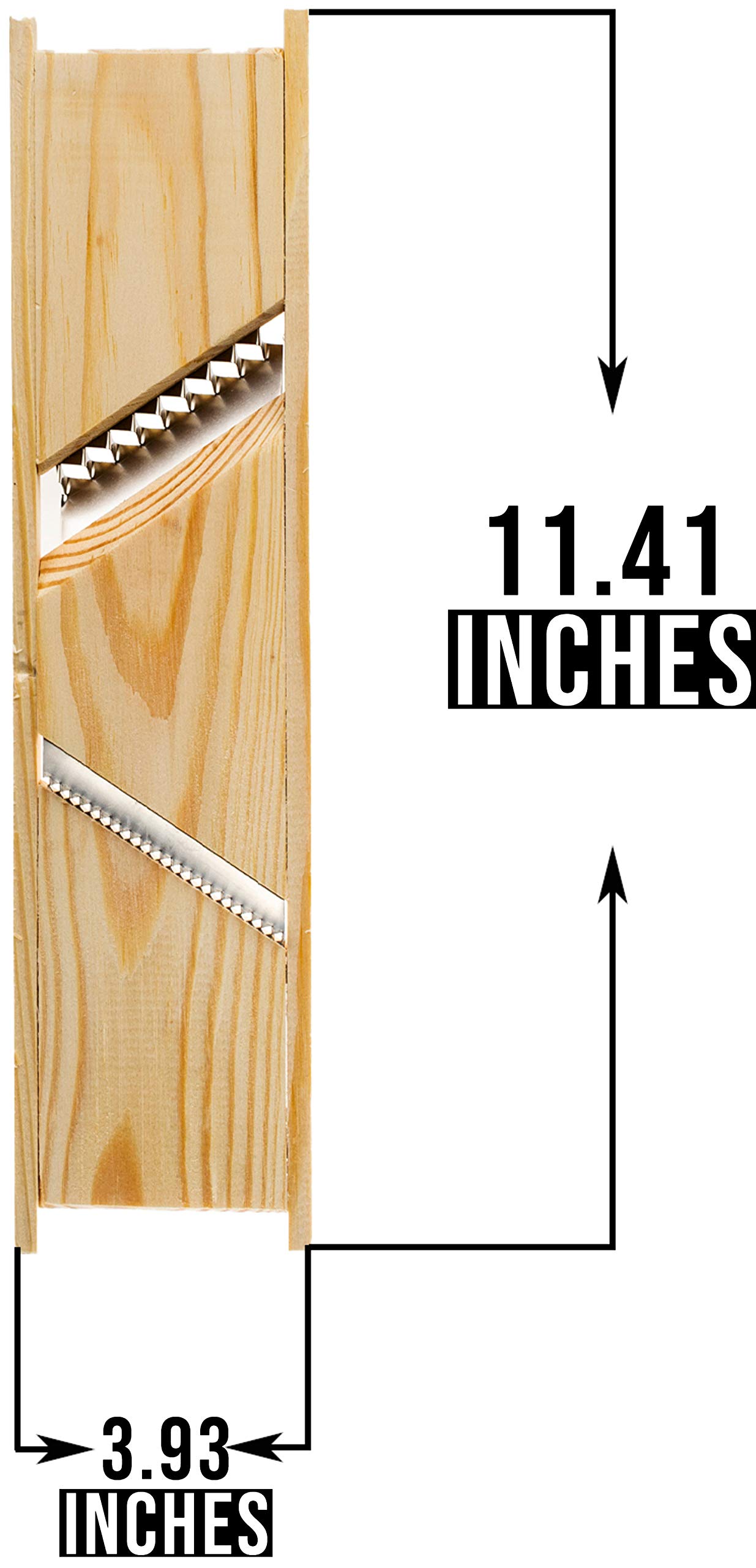 Wooden Handheld Kitchen Slicer & Grater for Vegetables - Perfect for Korean Carrots & Meal Prep