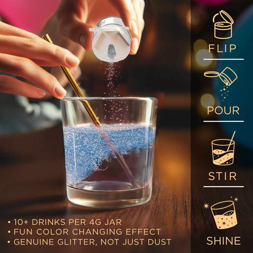 Wholesale Blue Gender Reveal Beverage Glitter Mini Spray Pump - Perfect for Baby Showers, Gender Reveal Parties & Celebrations