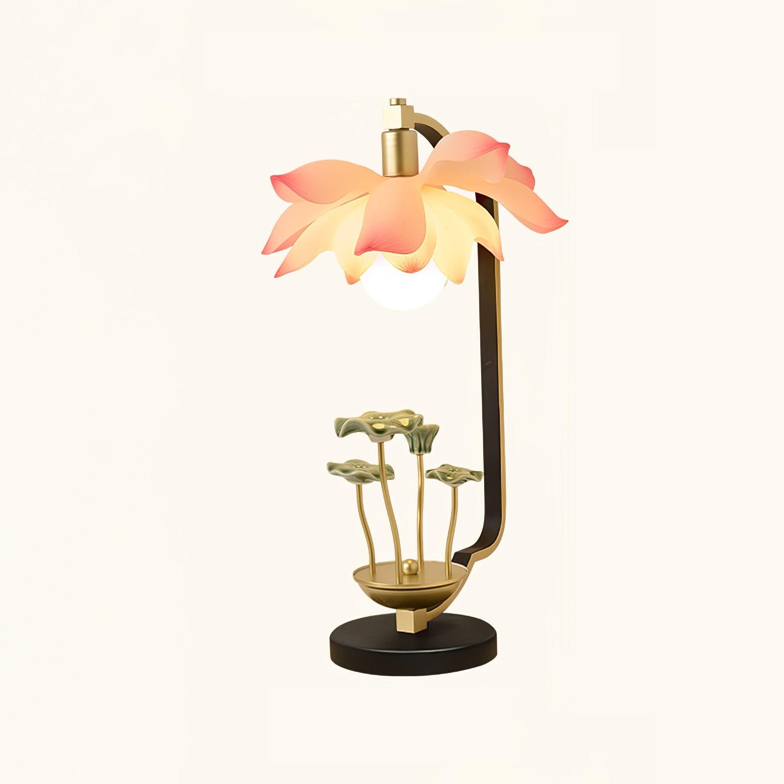 Modern Lotus Table Lamp - Elegant Home Decor for Bedroom, Living Room & Office - Warm White LED Light for Relaxation & Ambience