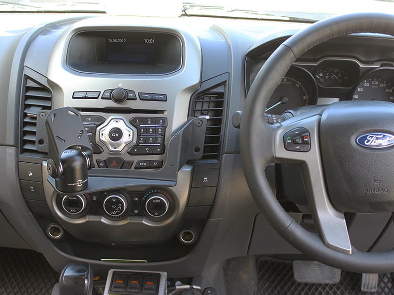 Industrial Evolution InDash Mount for Ford Ranger T6 (2011-2015) - Universal Car Phone Holder with Anti-Slip Grip, Perfect for GPS Navigation & Hands-Free Driving