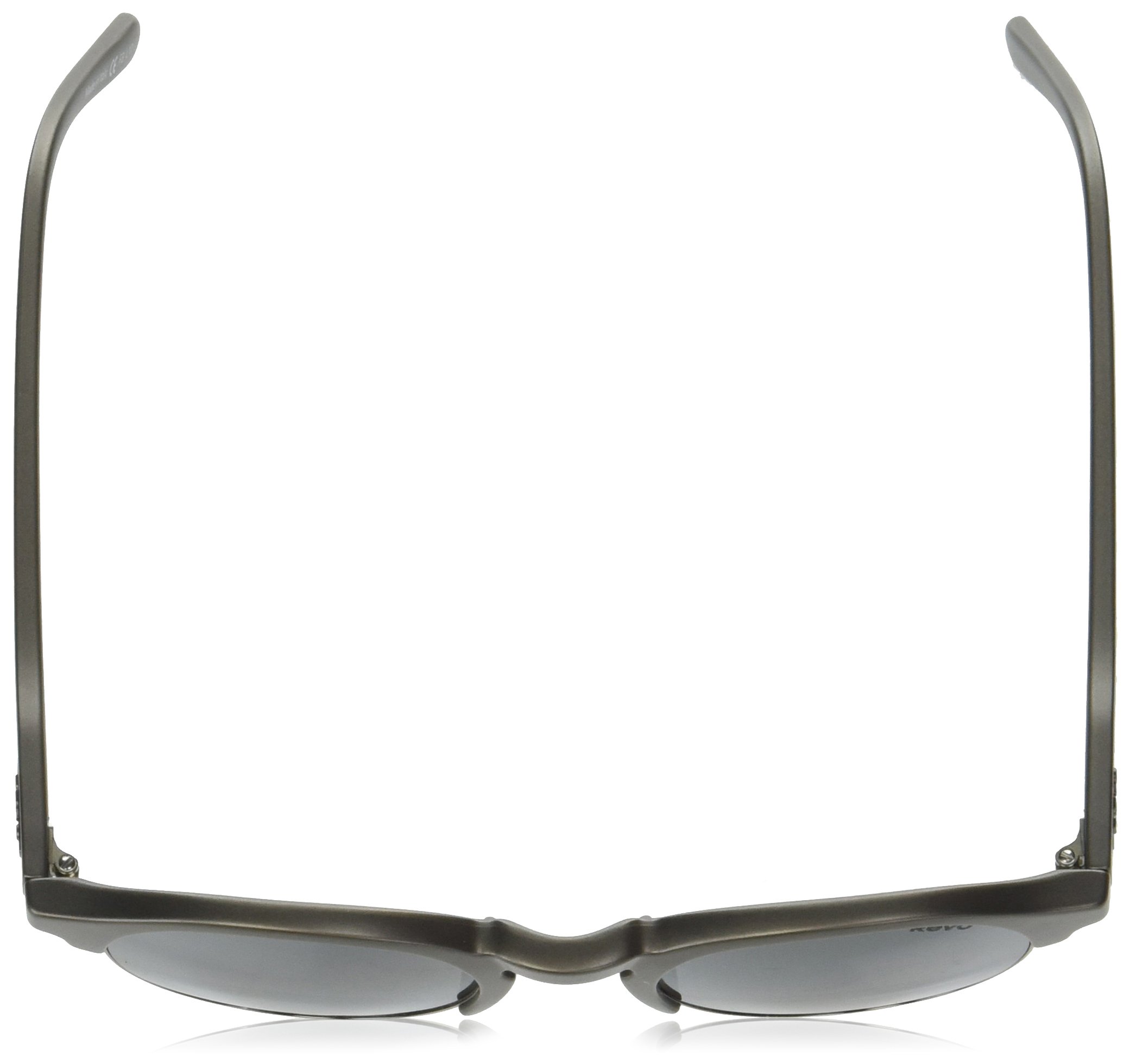 Revo Unisex-Adult RE 1066 Reign Polarized Round Sunglasses - Matte Pewter Frame, 49mm Lens, UV Protection for Men & Women - Perfect for Driving, Beach & Outdoor Activities