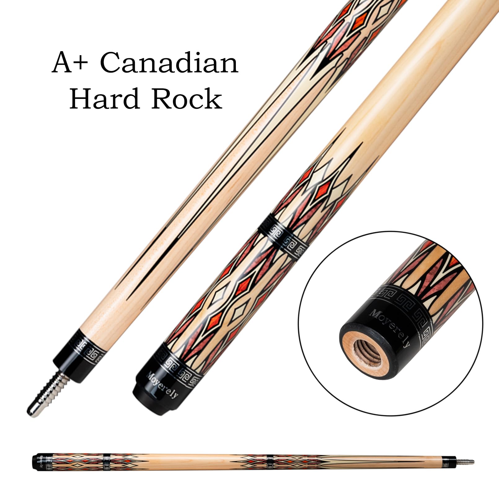Premium Carbon Fiber Pool Cue - 11.8mm & 12.5mm Low Deflection Professional Billiard Stick with Protective Case | Perfect for Tournament Play & Home Game Rooms