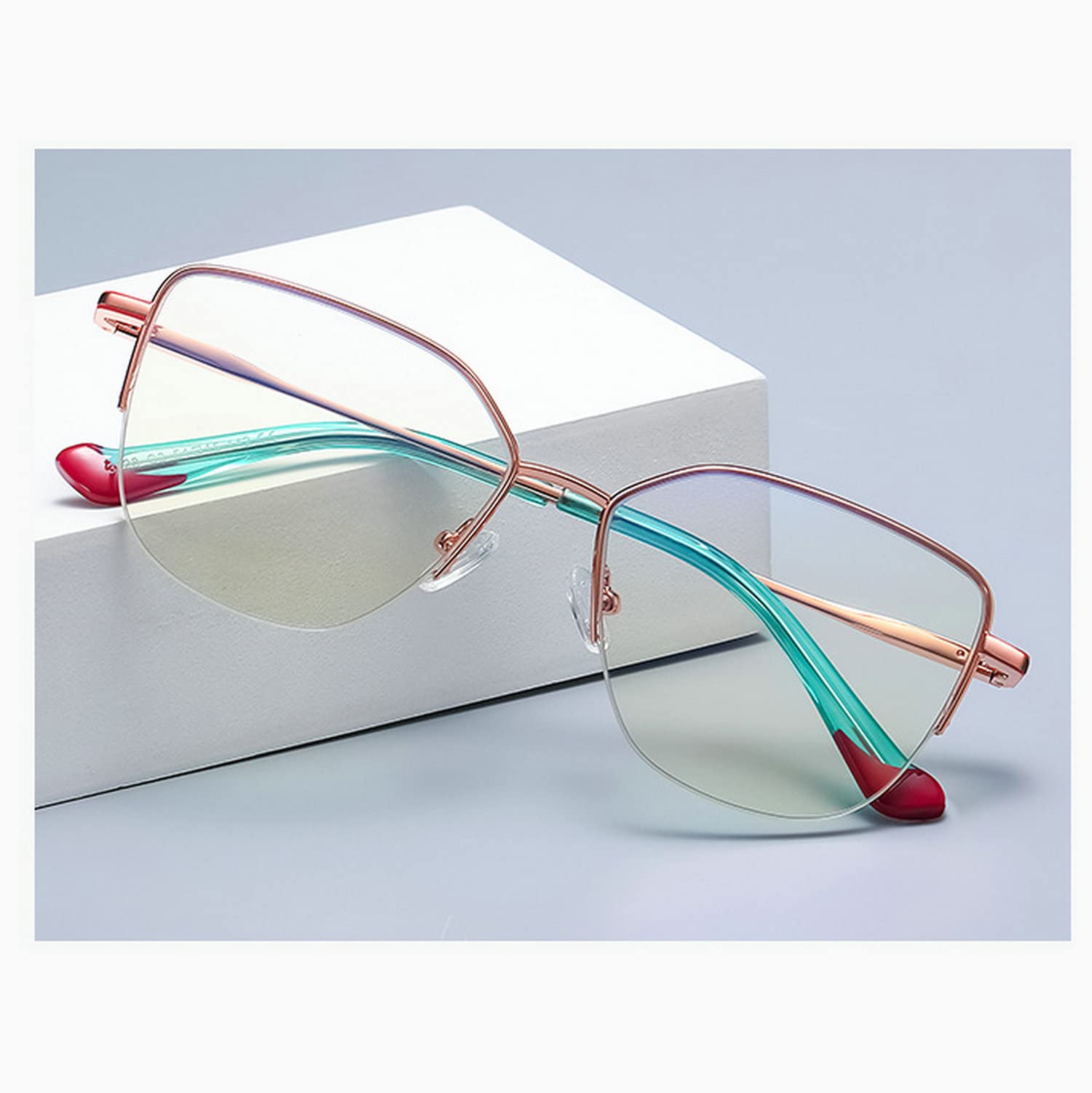 Melrose Cat Eye Glasses for Women - Blue Light Blocking Reading Glasses with Optical Lenses - Stylish Eyewear for Work, Reading & Screen Time