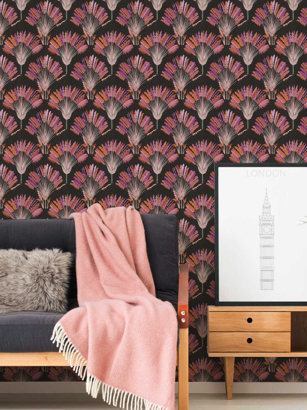 Jungle Chic Botanical Fronds - Tropical Leaf Print Home Decor for Boho & Jungle Theme Rooms - Perfect for Wall Art, Bedroom, Living Room & Office Decor