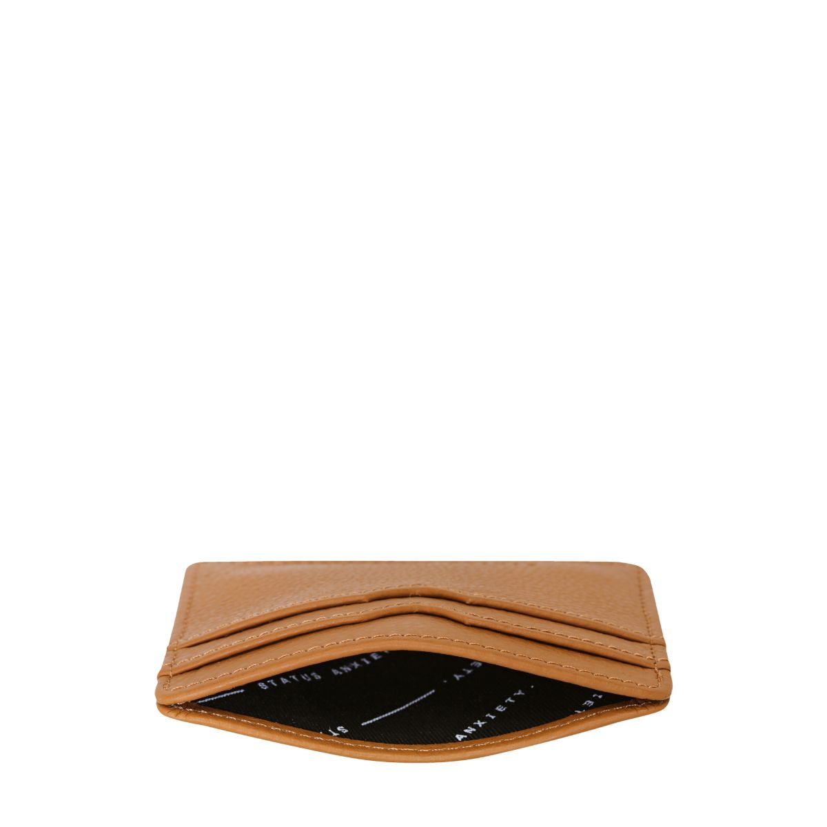 STATUS ANXIETY Together For Now Genuine Leather Card Holder - Slim RFID Blocking Wallet for Men & Women | Perfect for Everyday Use, Travel, and Minimalist Lifestyle