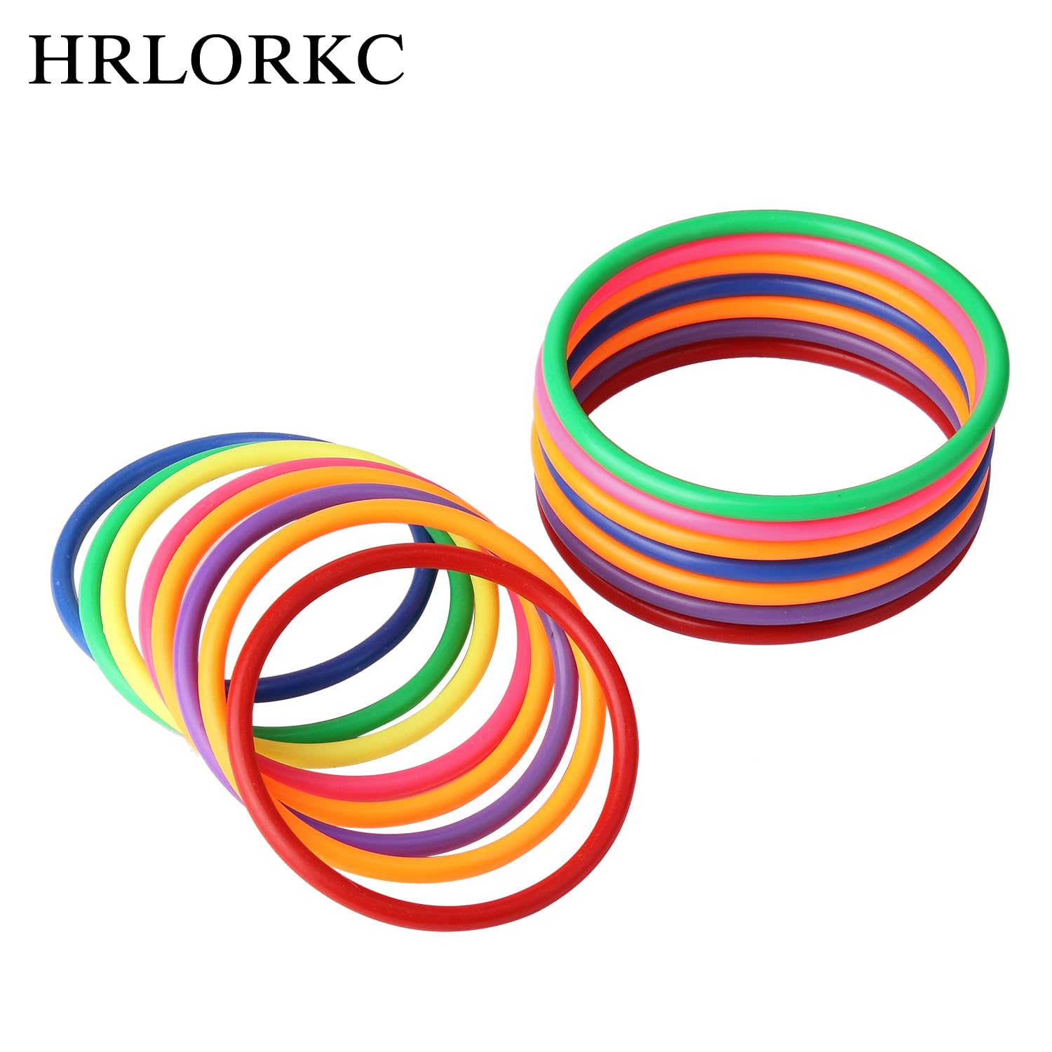 24Pcs Plastic Ring Toss Game Set for Kids - Outdoor Carnival Party Games with Colorful Rings - Perfect for Backyard Fun, School Activities and Family Bonding Time