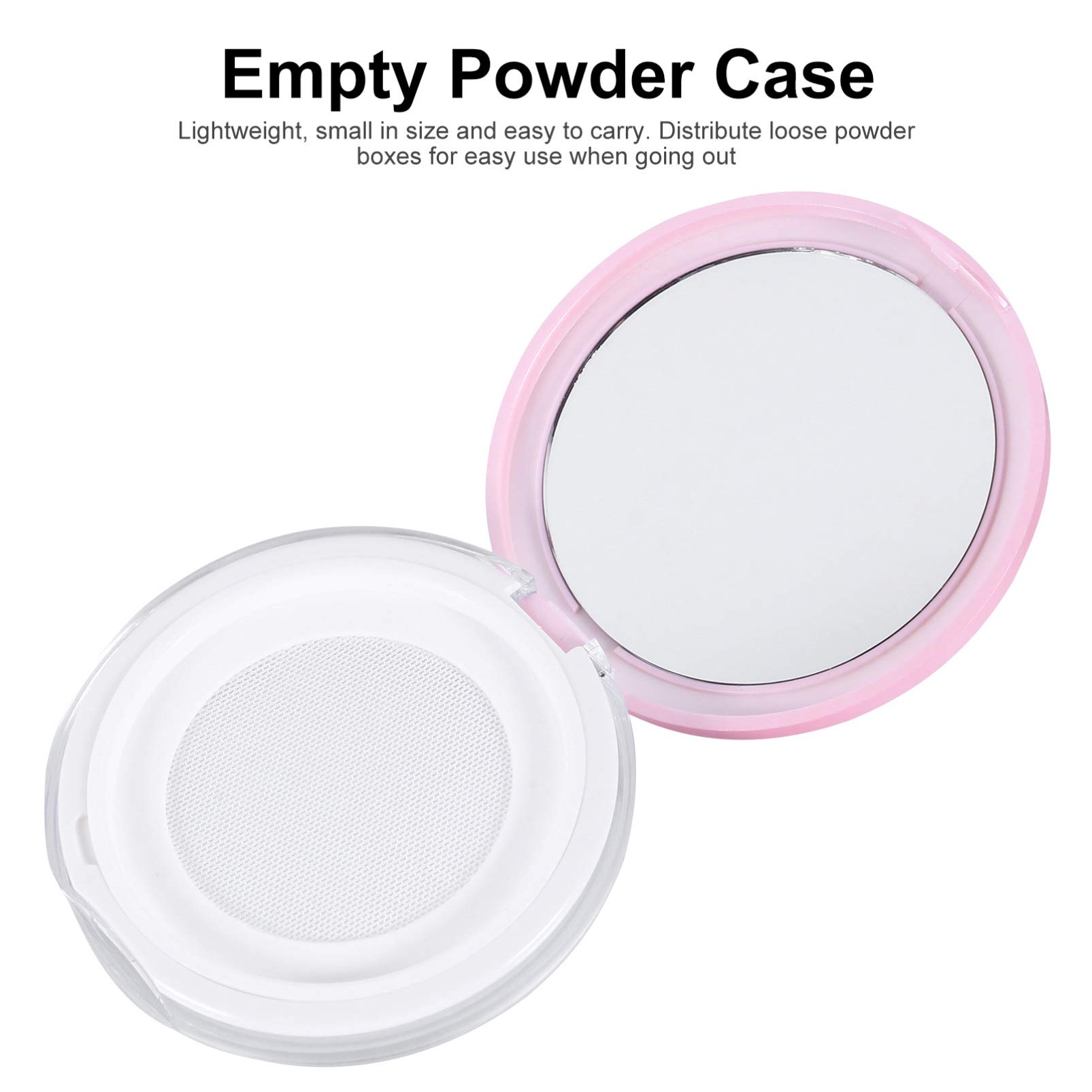 2pcs Travel-Sized Loose Powder Box - Portable 5g Powder Case for Makeup On-The-Go | Compact Powder Container for Touch-Ups, Gym Bag & Airplane Carry-On