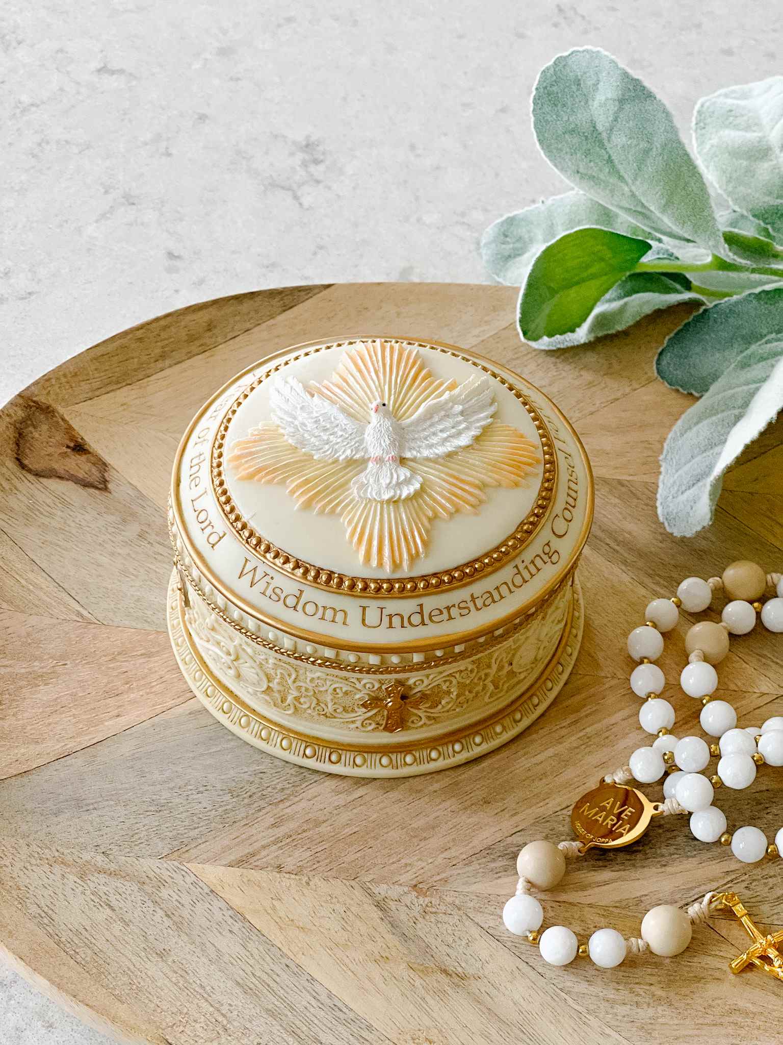 Gifts of the Holy Spirit Box - Christian Religious Gift Set for Baptism, Confirmation & Spiritual Growth - Perfect for Prayer, Worship & Faith-Based Occasions
