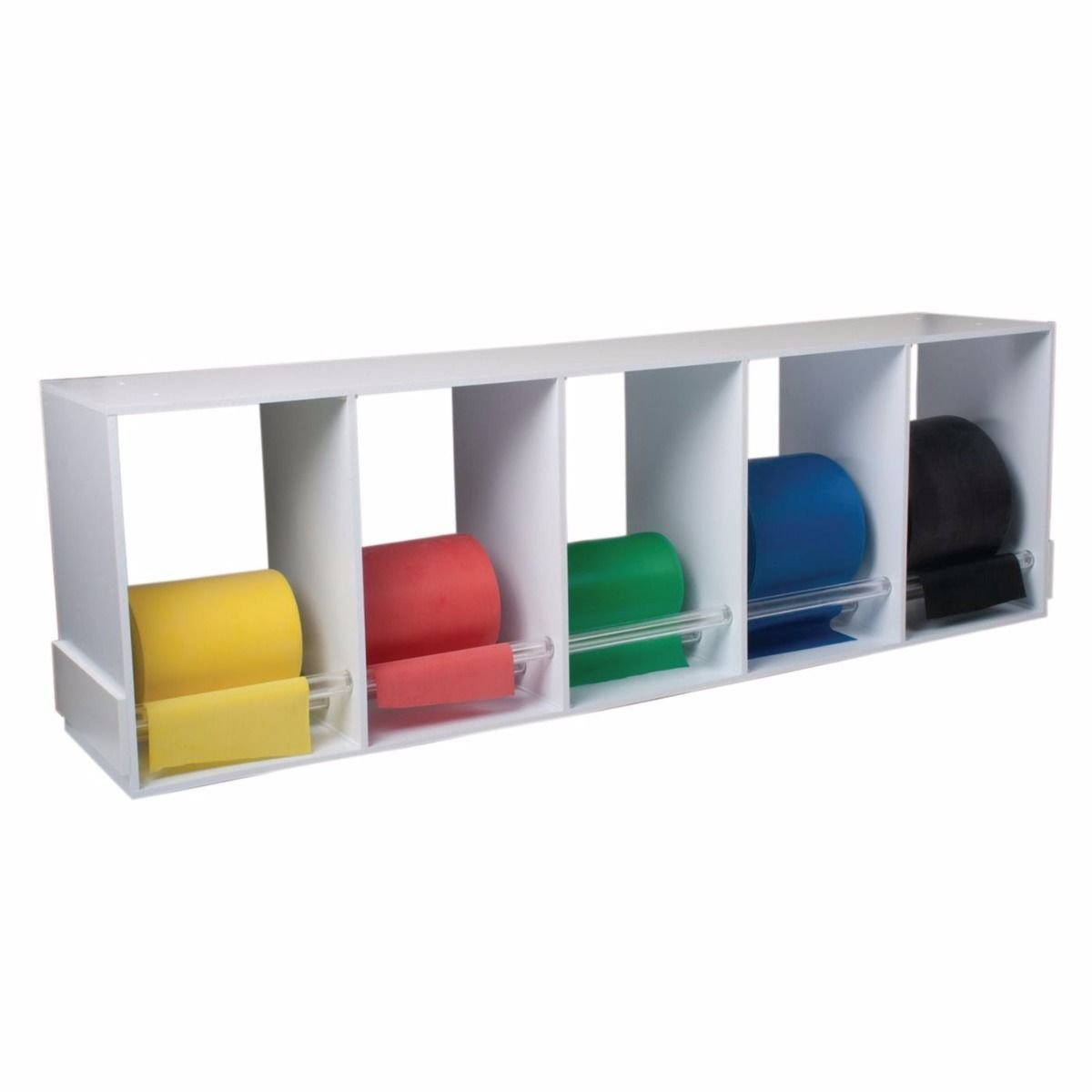CanDo Lightweight Band Racks - Empty Single Rack for Resistance Bands (5 Rolls) - Perfect for Home Gym, Physical Therapy & Fitness Training