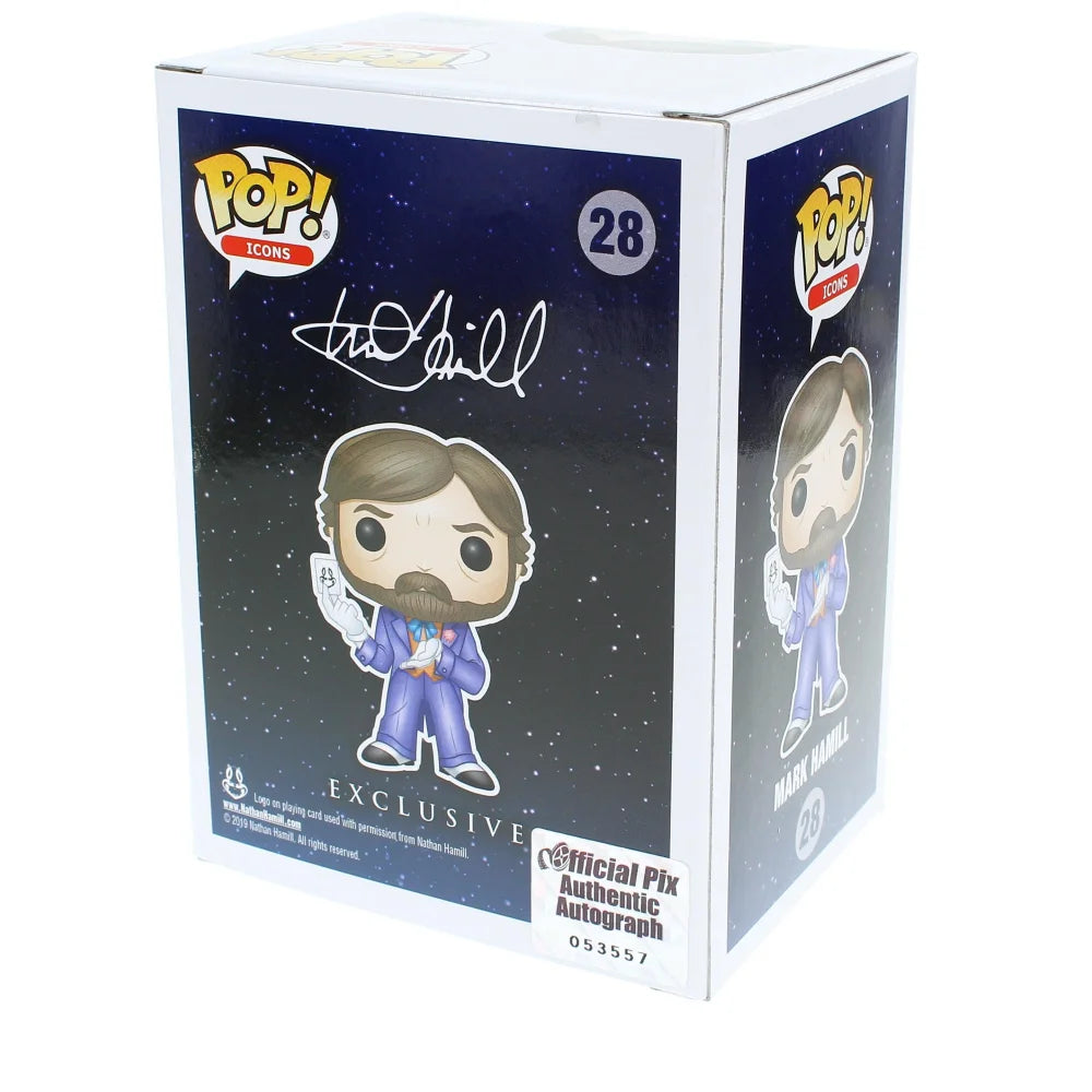 Mark Hamill Autographed Joker Funko Pop #28 Variant with COA - Limited Edition D/100 - Batman Collectible for Display & Gifting