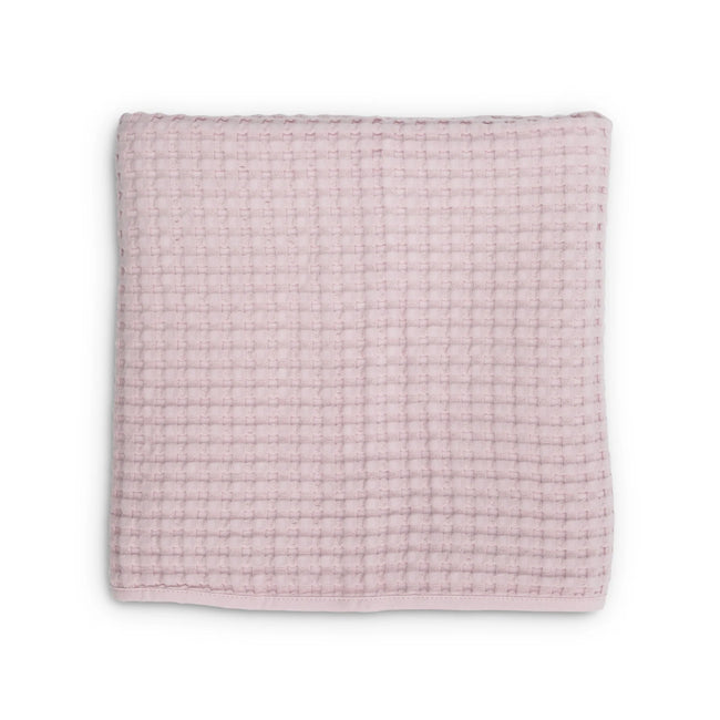 Lulujo Waffle Knit Blanket - Soft Ballet Slipper Pink Cozy Throw for Bed, Couch & Nursery - Perfect for Baby Shower Gifts, Home Decor & Relaxation