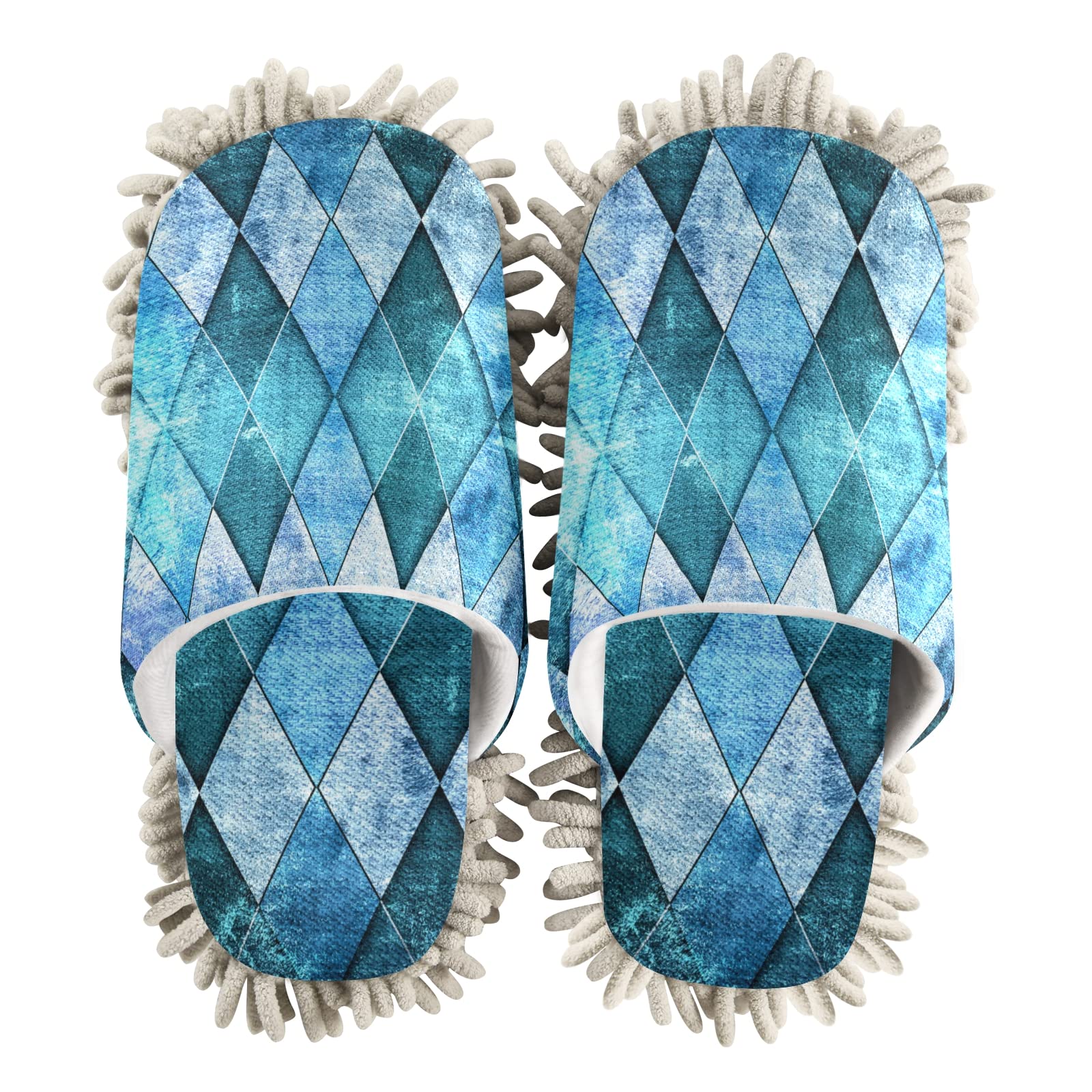 Unisex Mop Slippers Shoes - Soft Cleaning House Slippers for Dusting & Spa Relaxation (Size M-L) | Perfect for Home Cleaning, Pet Hair Removal & Relaxing Foot Care
