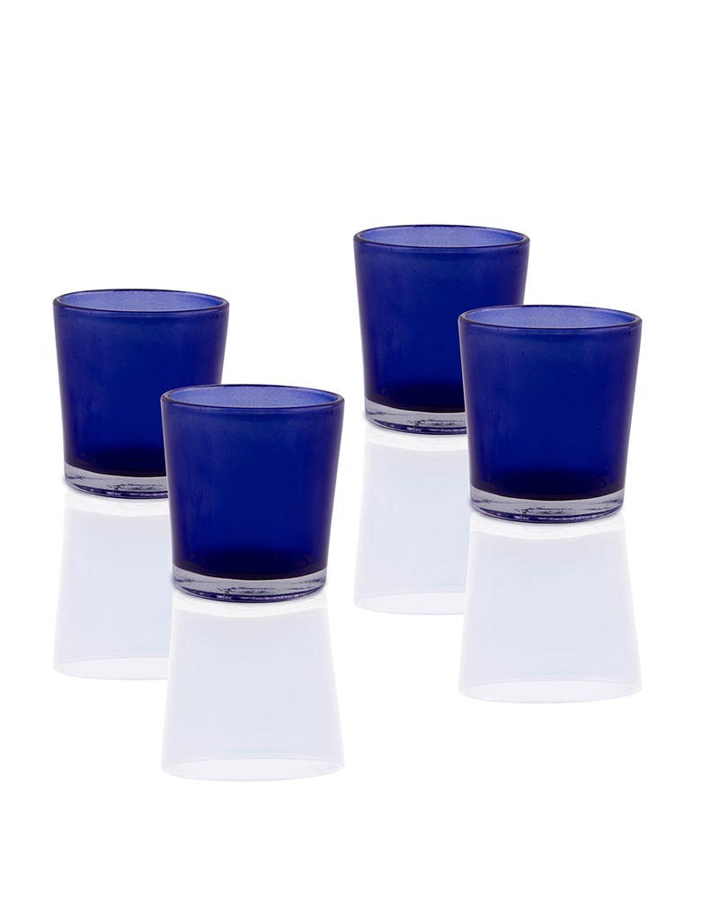 10 Pack Blue Frosted Glass Votive Tealight Candle Holders - Elegant Wedding Centerpieces, Christmas Decor, Bridal & Baby Shower Party Supplies - Perfect for Romantic Dinners, Holiday Tablescapes & Special Events
