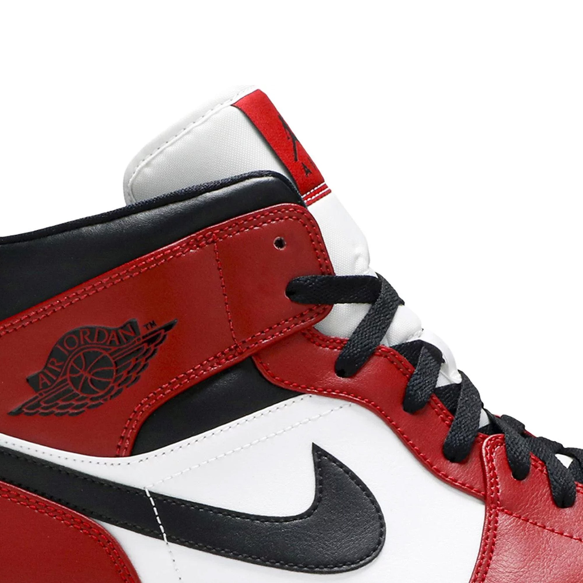 Air Jordan 1 Mid 'Chicago Black Toe' GS Sneakers (2020) - Basketball Shoes for Women & Girls - Perfect for Streetwear, Sports & Casual Fashion
