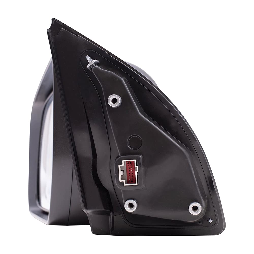 Brock Replacement Driver Side Power Mirror - Black, Paint to Match, with Power Fold & Blind Spot Detection (No Heat/Signal) - Compatible with 2019-2021 Ford Ranger | Perfect for Off-Roading & Daily Commuting