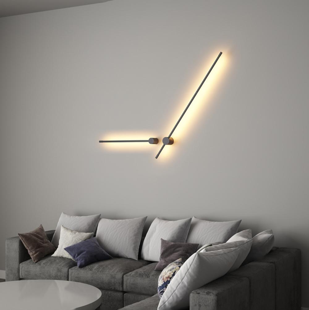 Modern Linear LED Wall Light - Energy Efficient Indoor/Outdoor Lighting for Living Room, Bedroom, and Patio Decor
