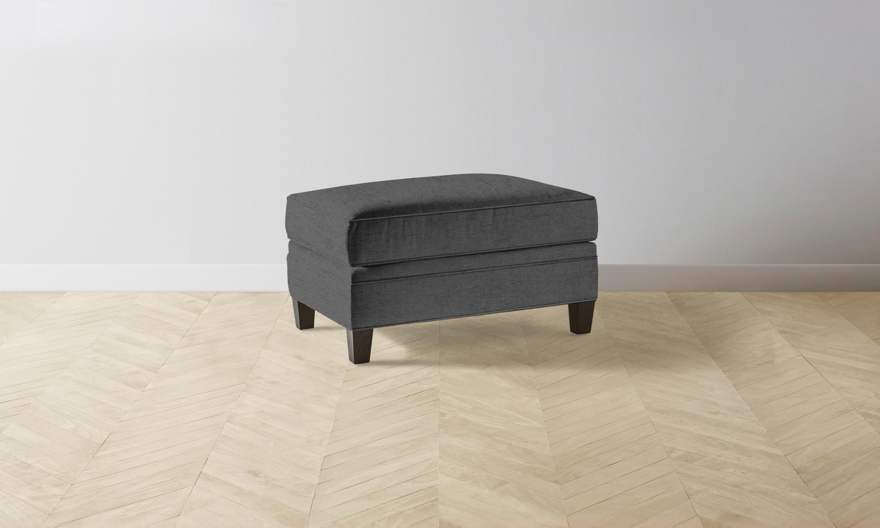 Carmine Ottoman with Performance Tweed Fabric - Stylish and Durable Footrest for Living Room, Bedroom, or Office - Perfect for Relaxing and Adding Elegance to Your Space